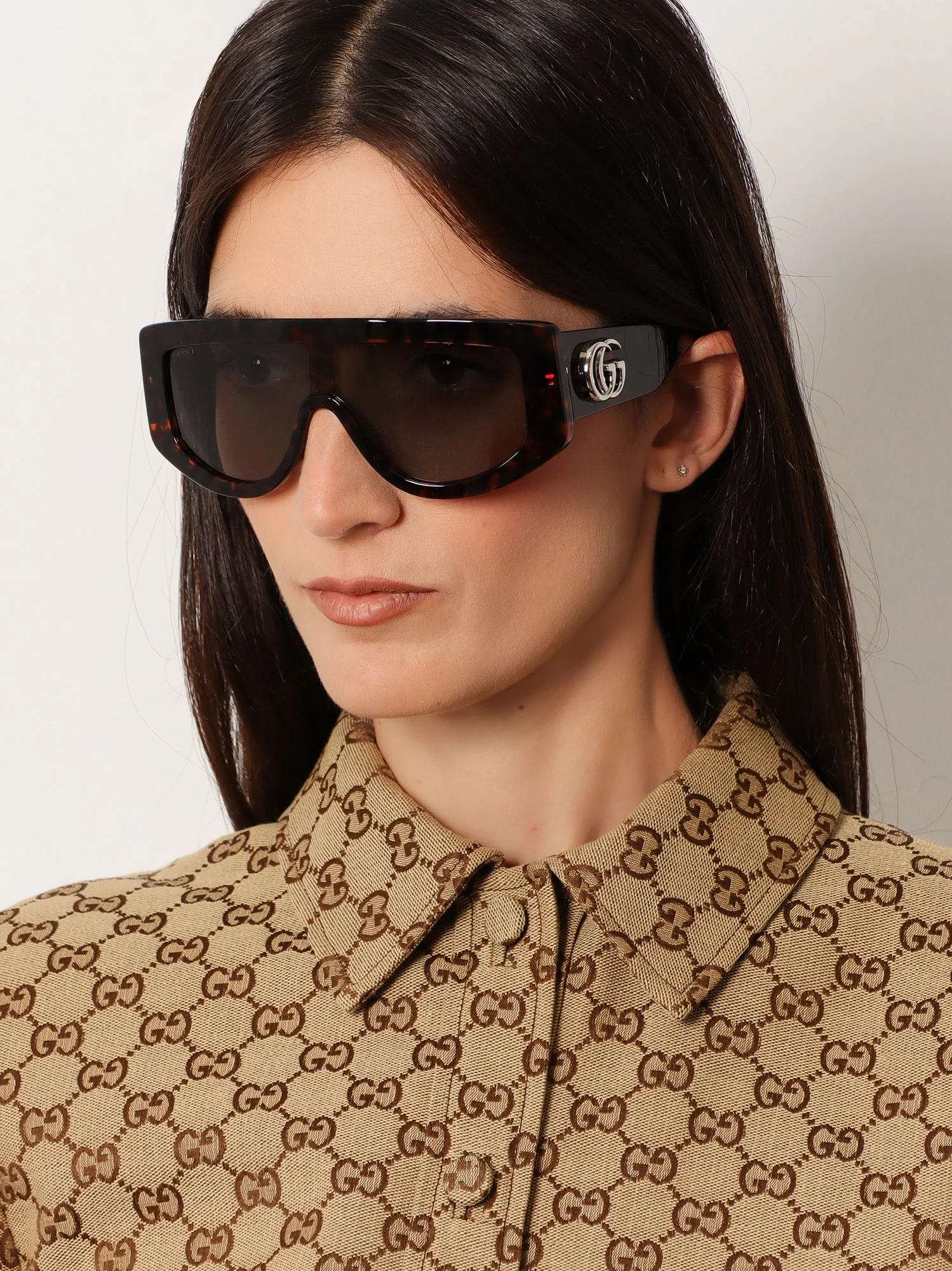 Gucci Rectangular Acetate Sunglasses - Image 7