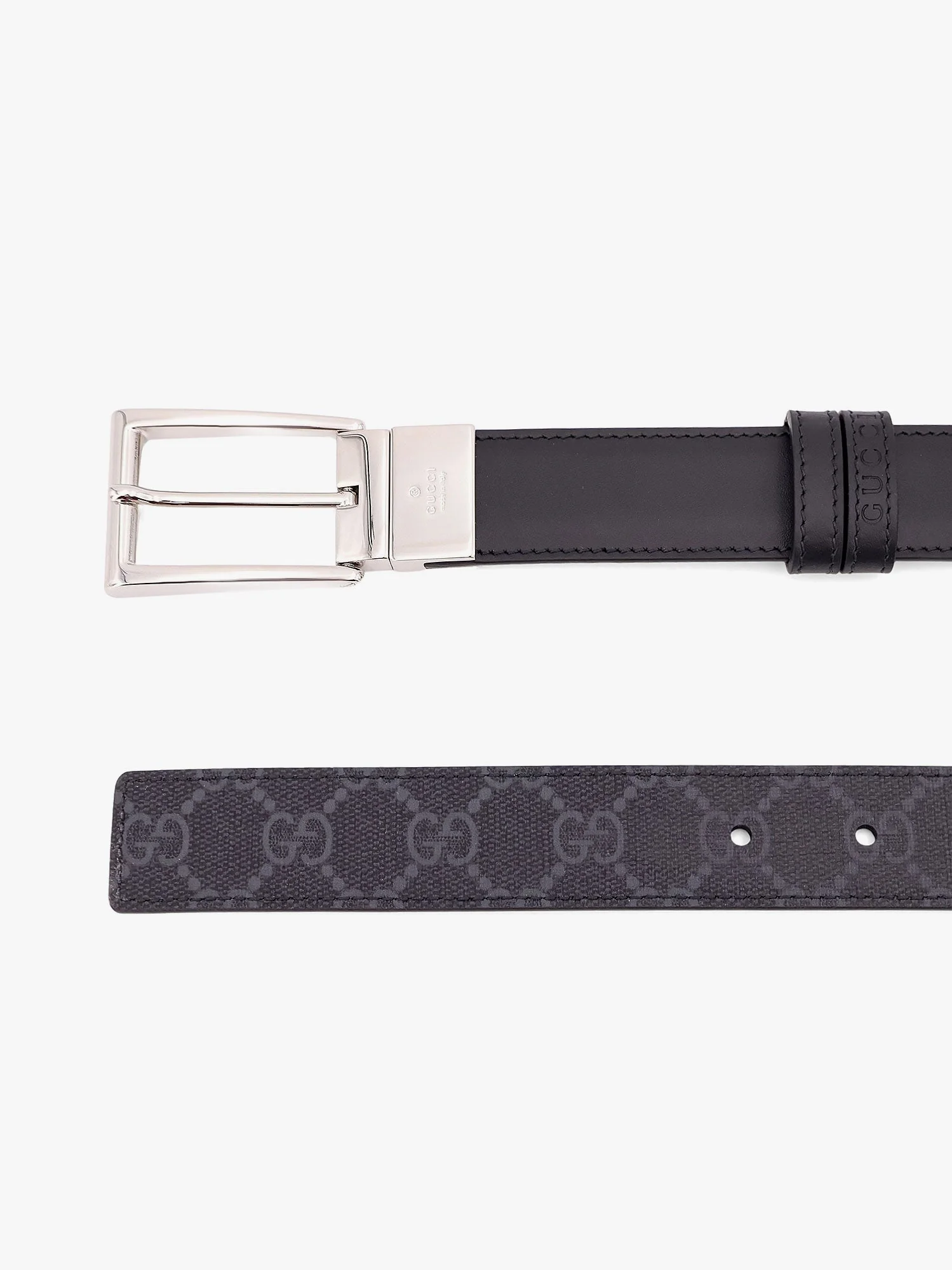 Gucci Reversible Gg Fabric Belt - Image 3