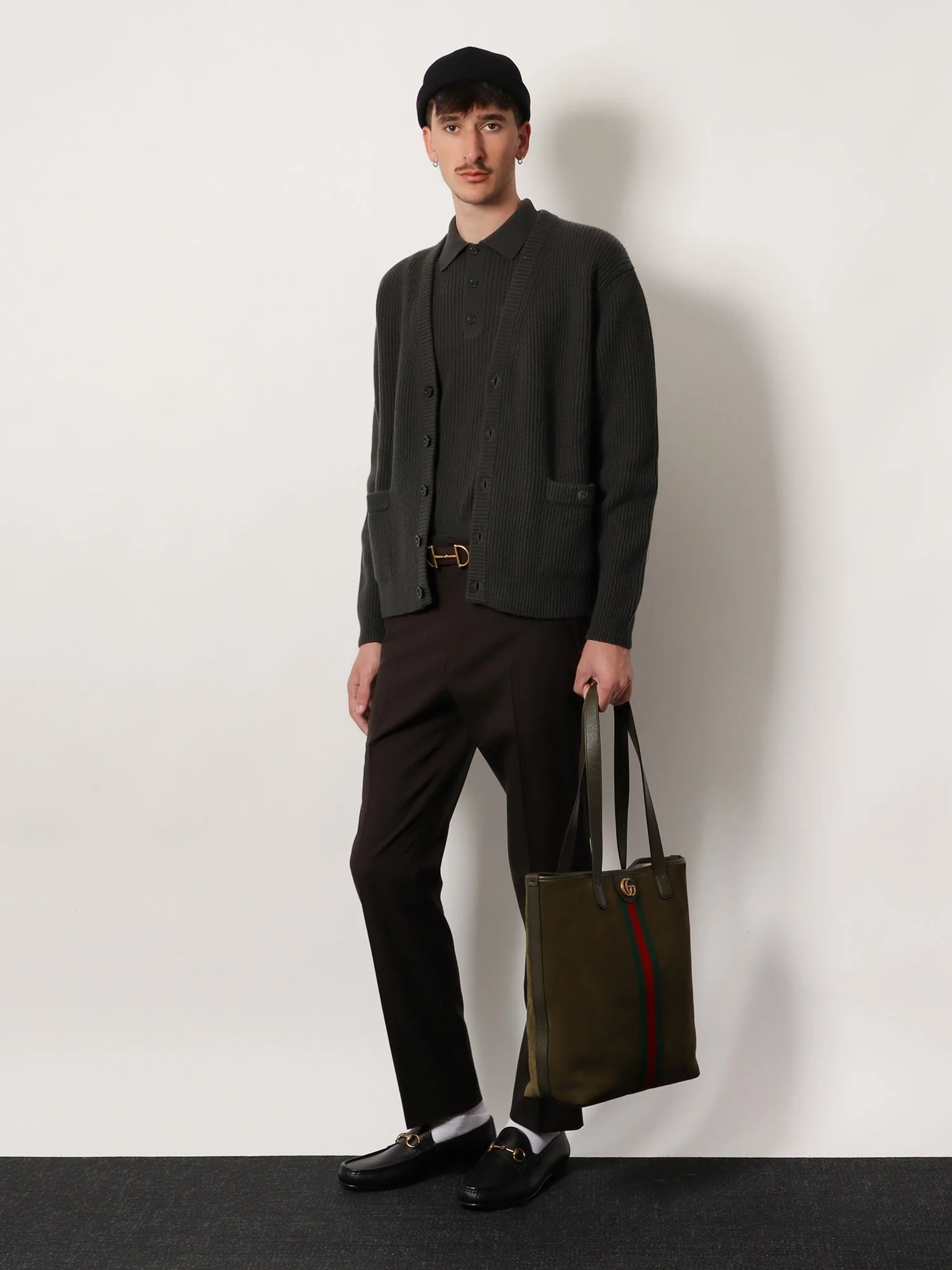 Gucci Ribbed Wool And Cashmere Cardigan - Image 2