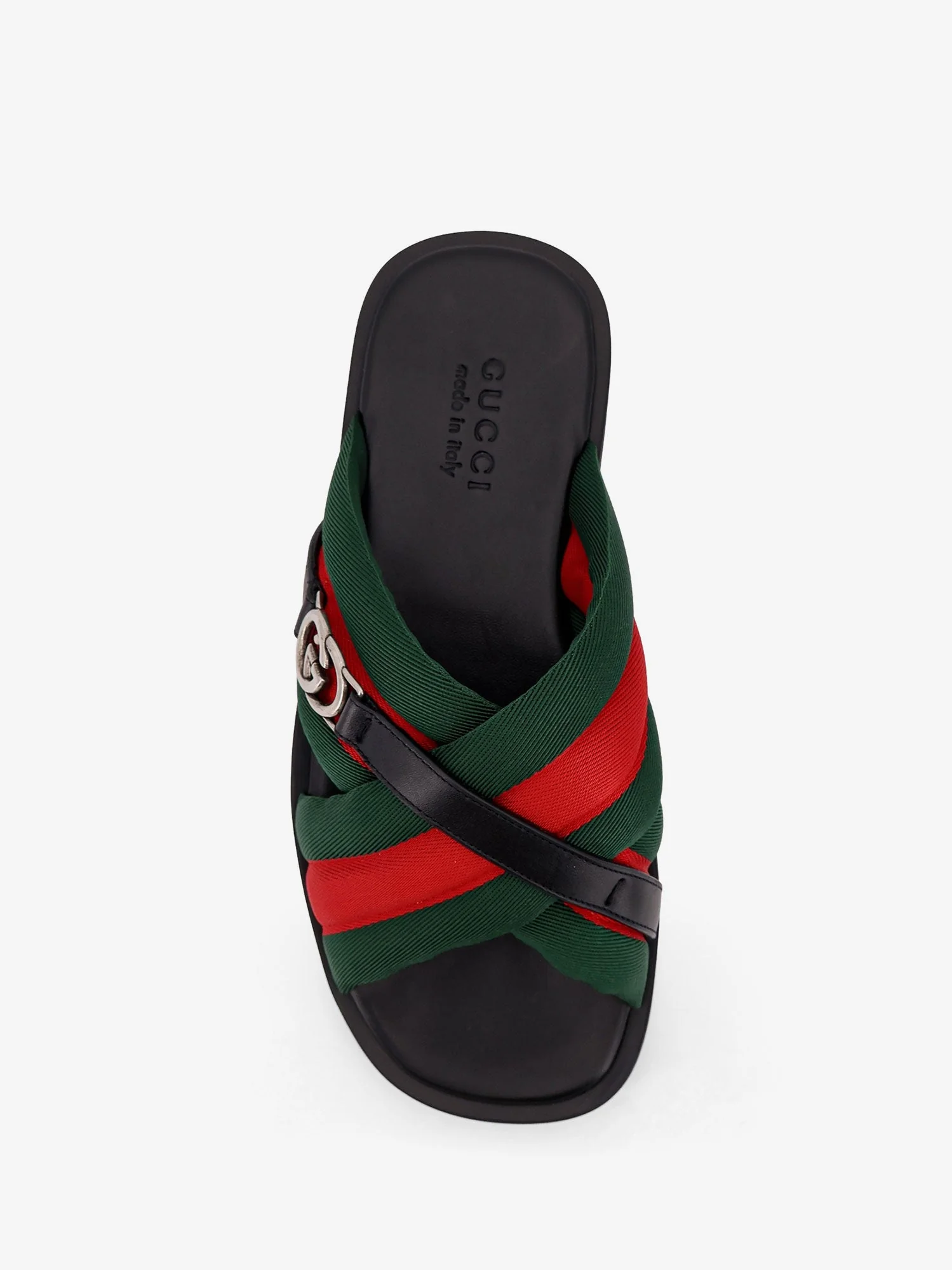 Gucci Sandals With Web Detail And Gg Incrocio - Image 10
