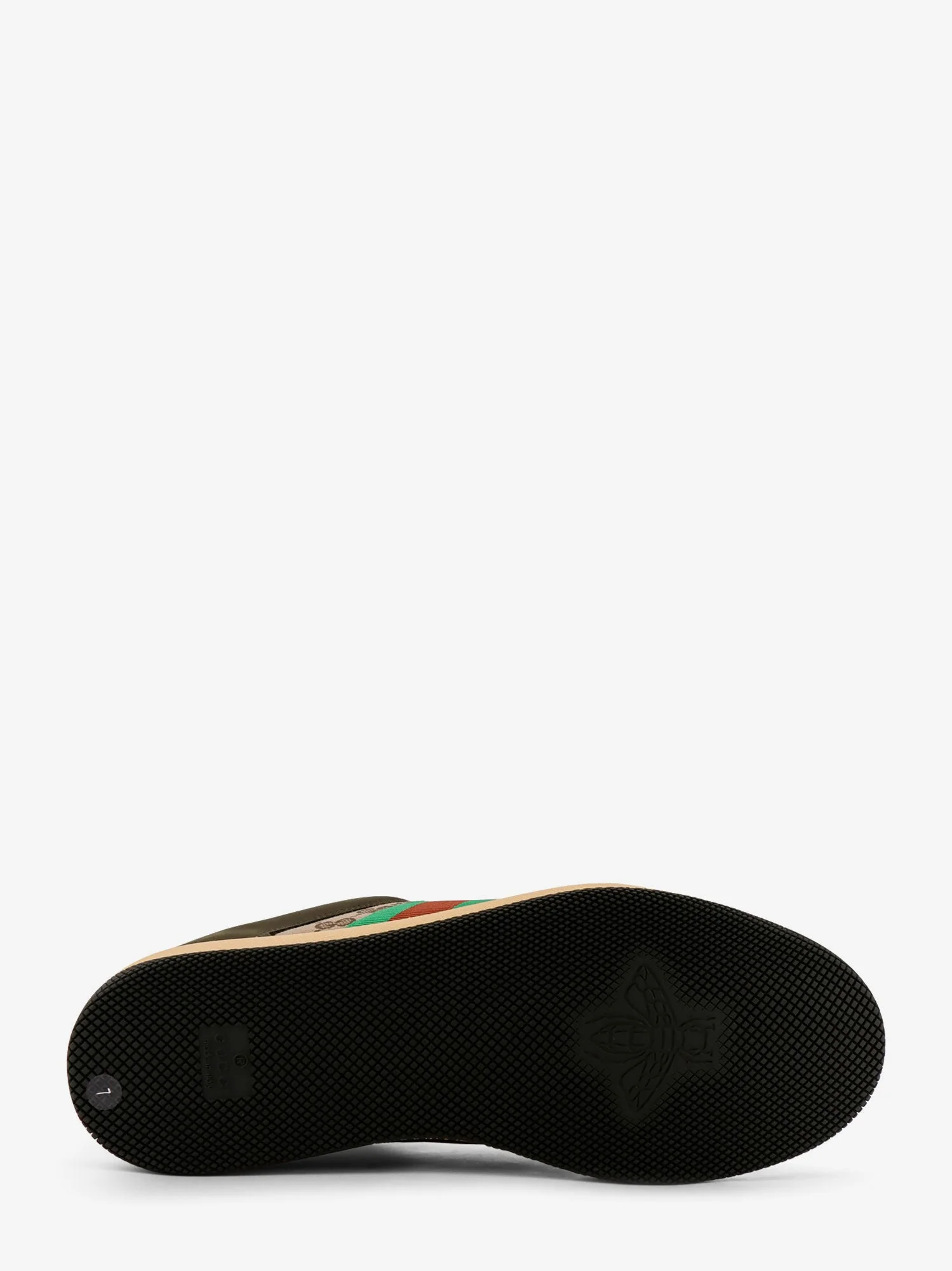 Gucci Screener Low-Top Leather And Gg Supreme Fabric Sneakers - Image 9