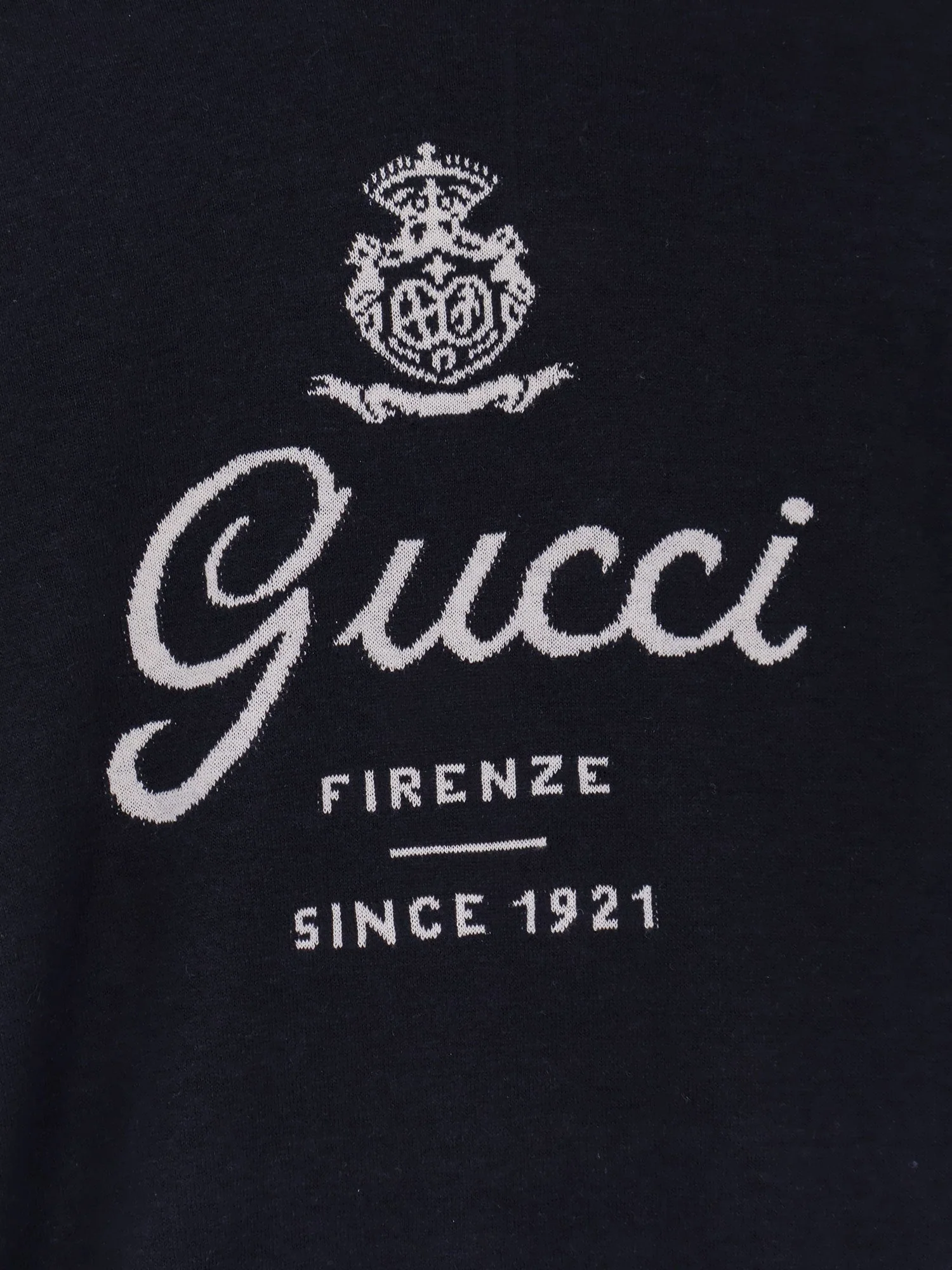 Gucci Silk And Linen Sweater With Gucci Firenze Since 1921 Inlay - Image 3