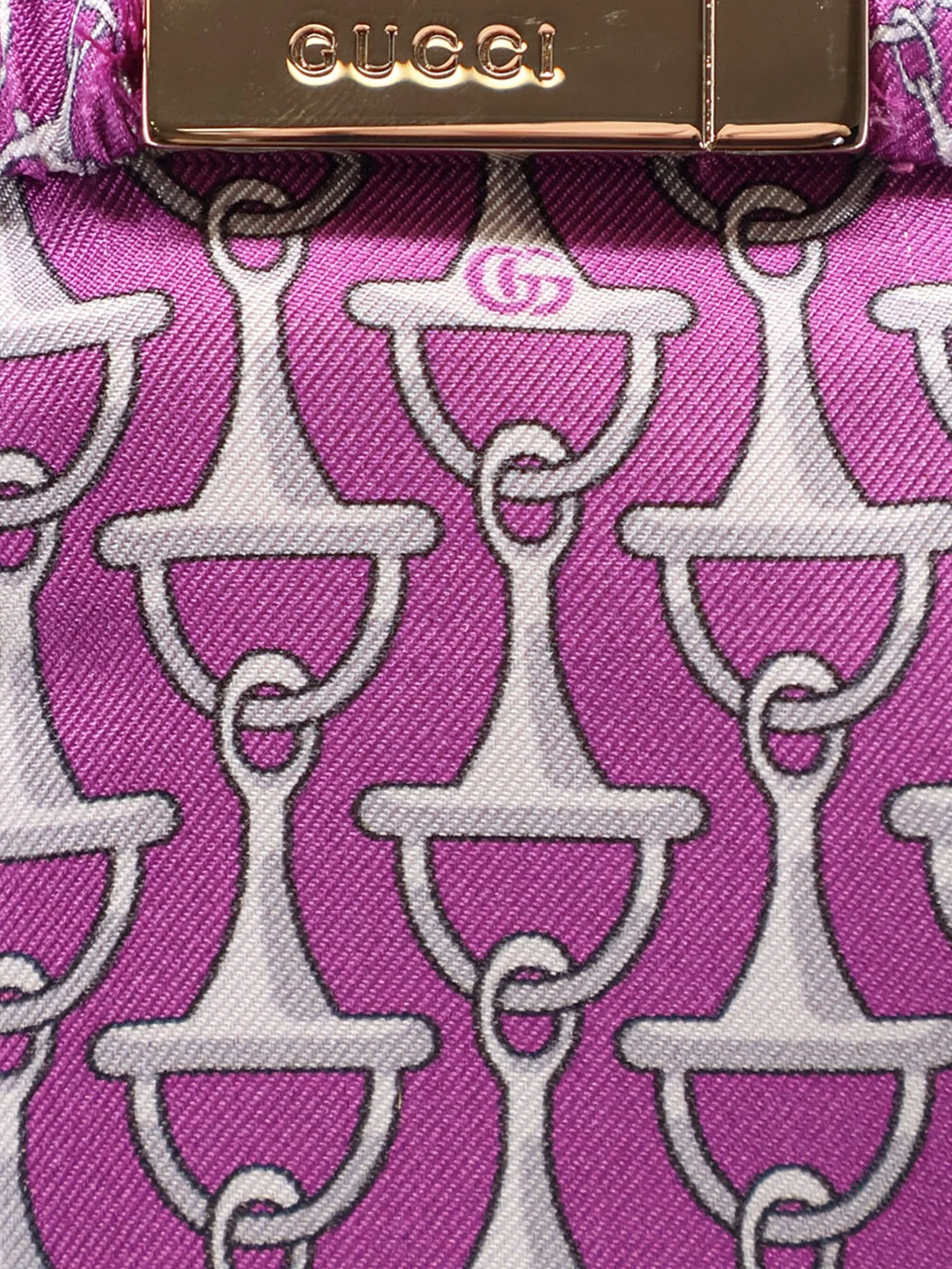 Gucci Silk Skirt With Horsebit Print - Image 5