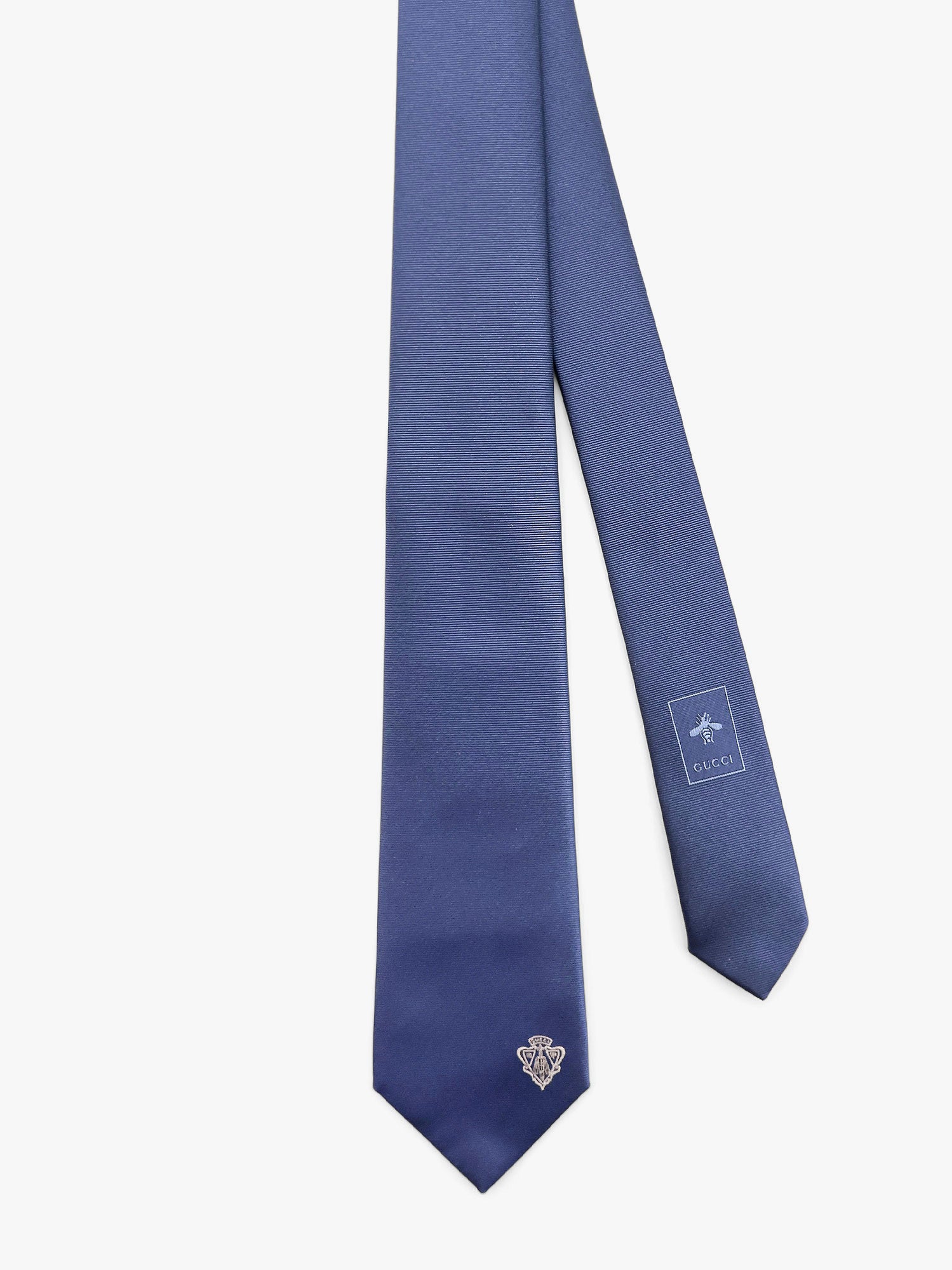 Gucci Silk Tie With Lord Detail - Image 2
