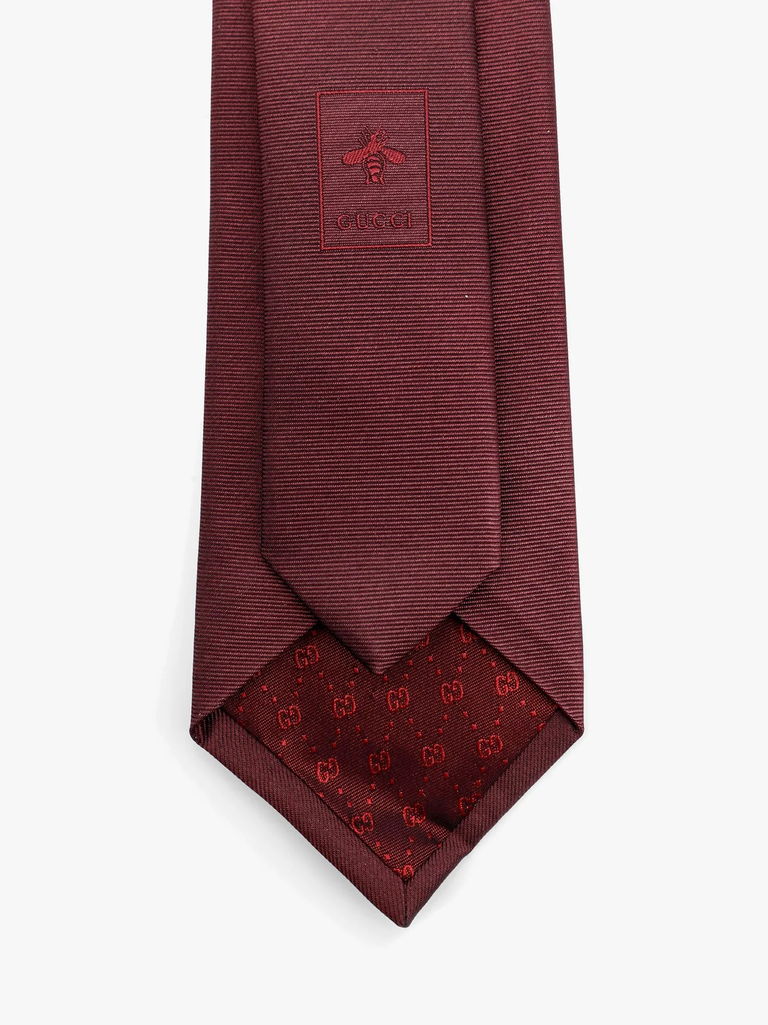 Gucci Silk Tie With Lord Detail - Image 6