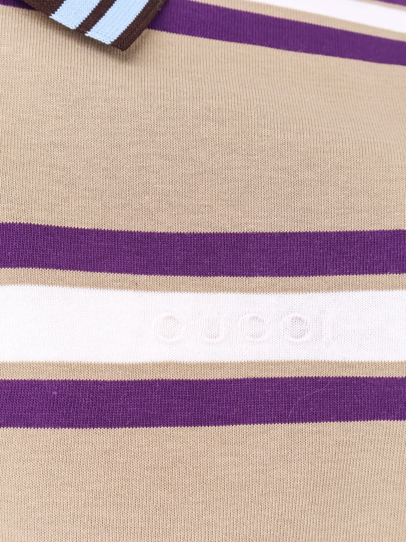 Gucci Striped Cotton Polo Shirt - Image 5