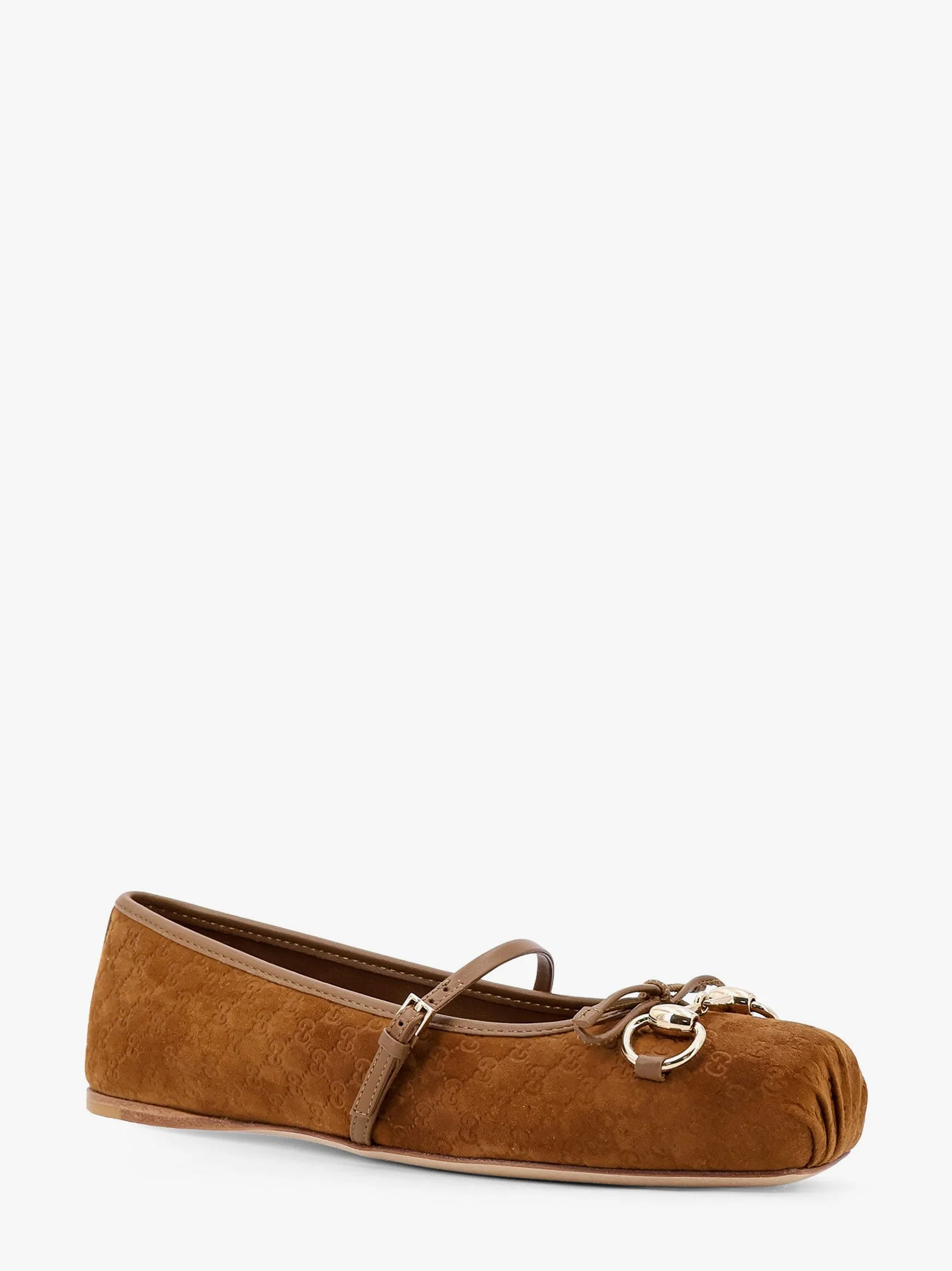 Gucci Suede Ballerinas With Gg Motif - Image 3