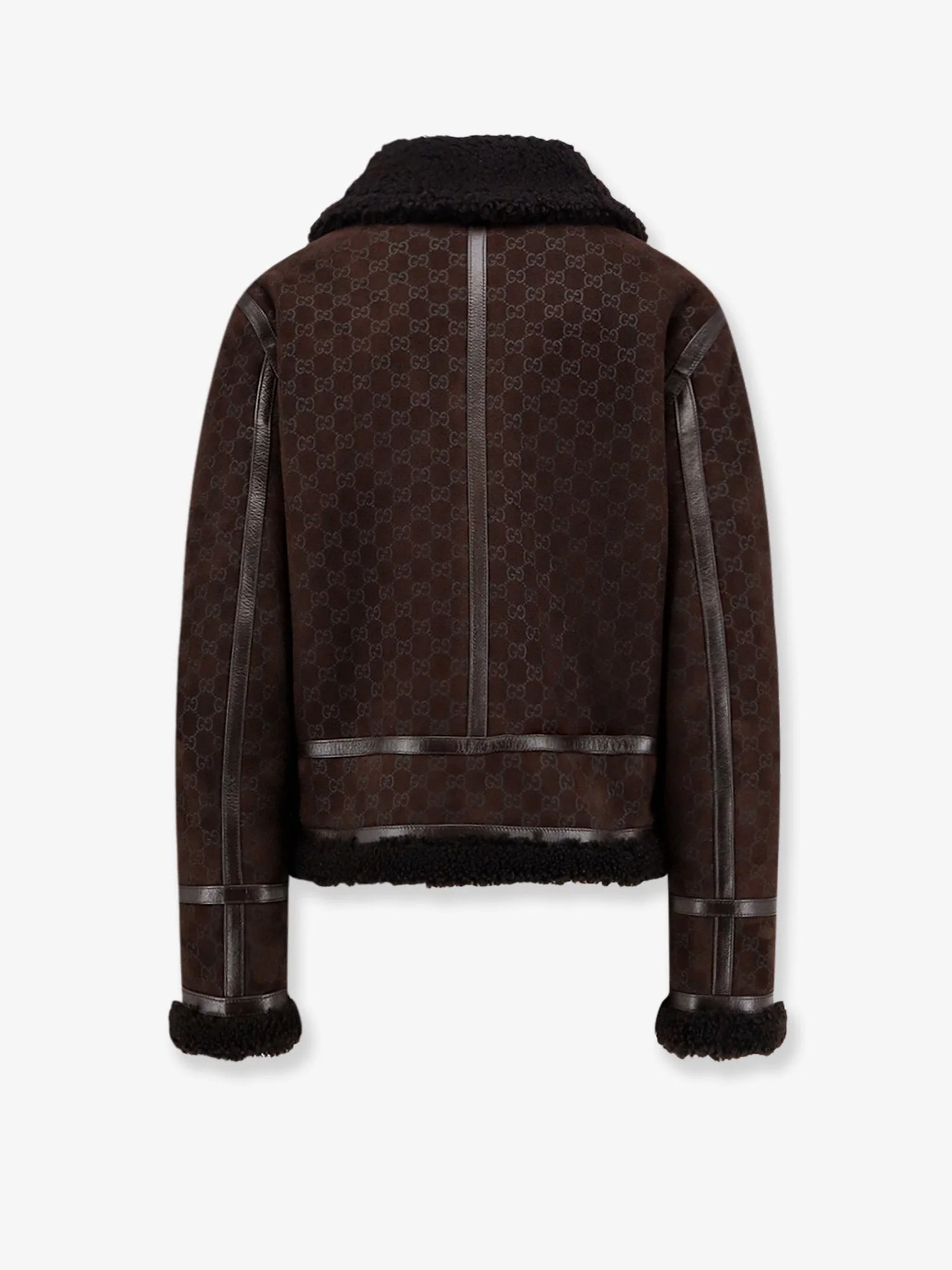 Gucci Suede Jacket With Gg Motif - Image 2