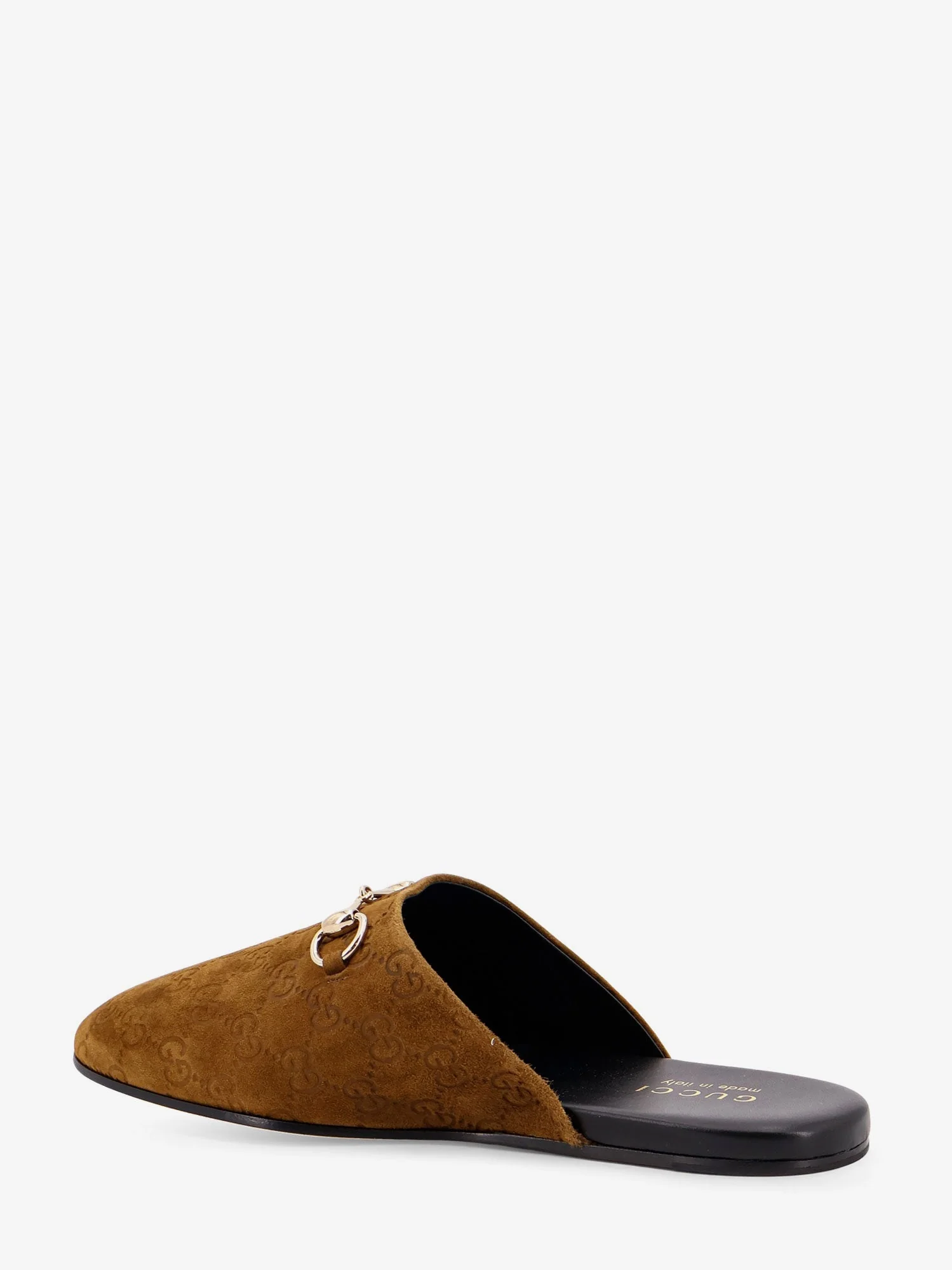 Gucci Suede Sabot With Horsebit Detail - Image 3