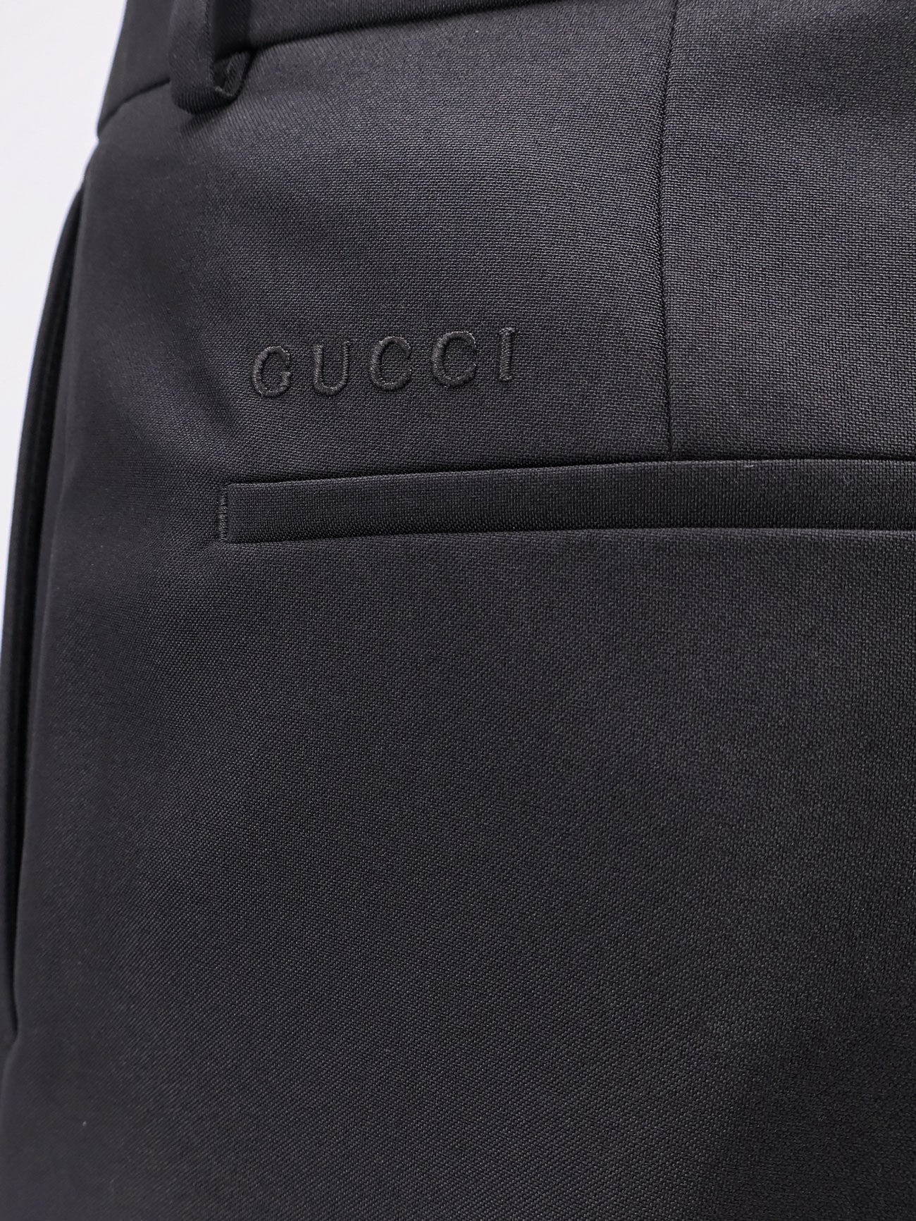 Gucci Trousers With Gucci Embroidery - Image 5