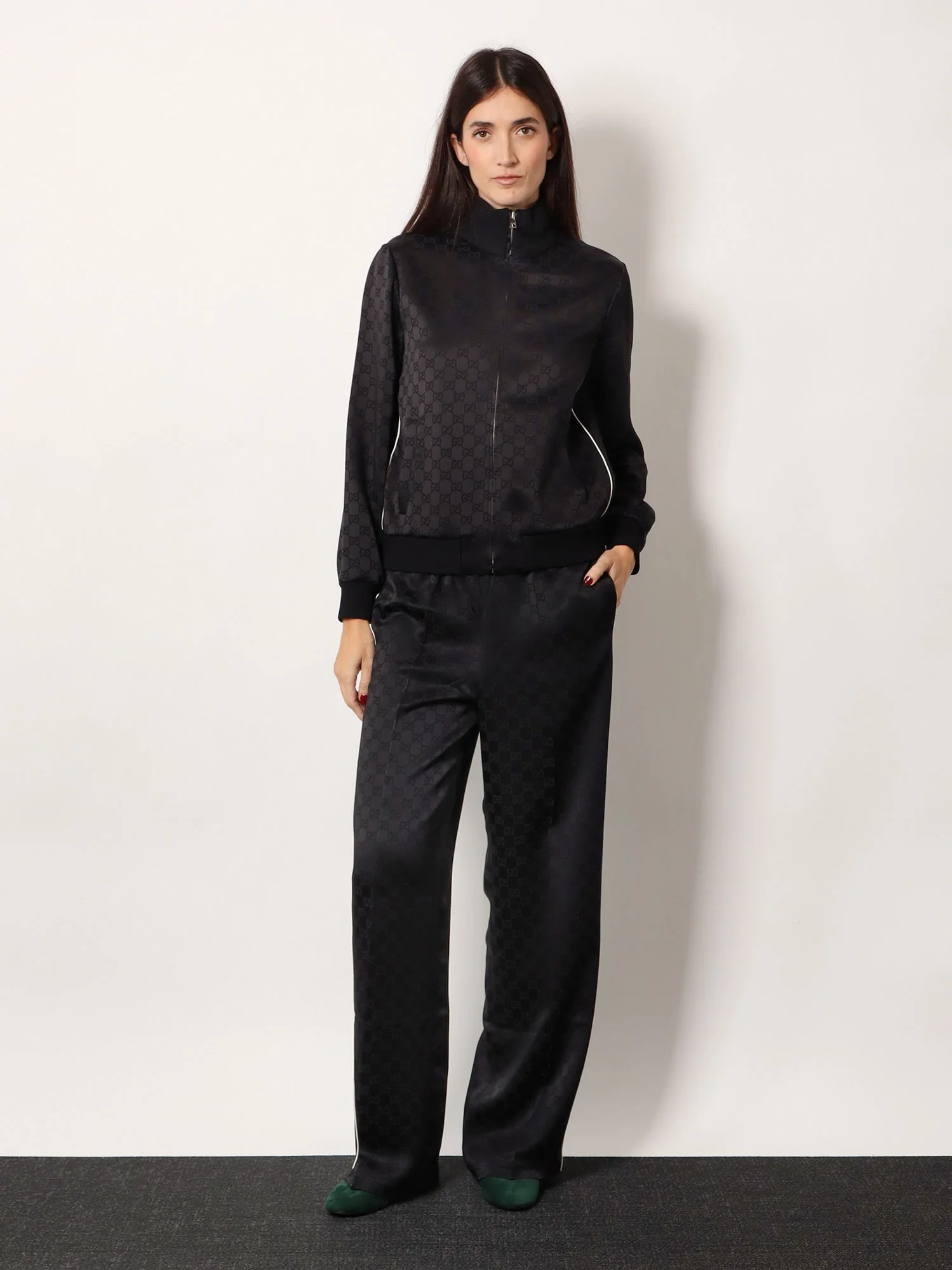 Gucci Viscose Blend Sweatshirt With All-Over Gg Motif - Image 2