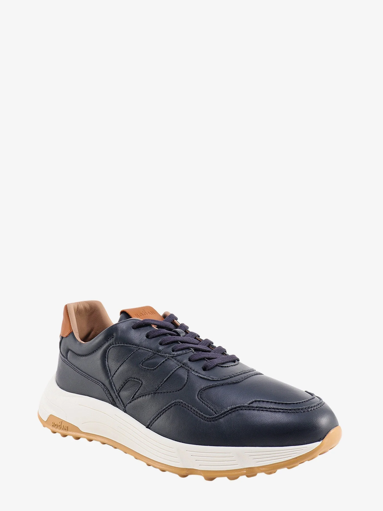 Hogan Leather Sneakers With Stitched Logo - Image 2