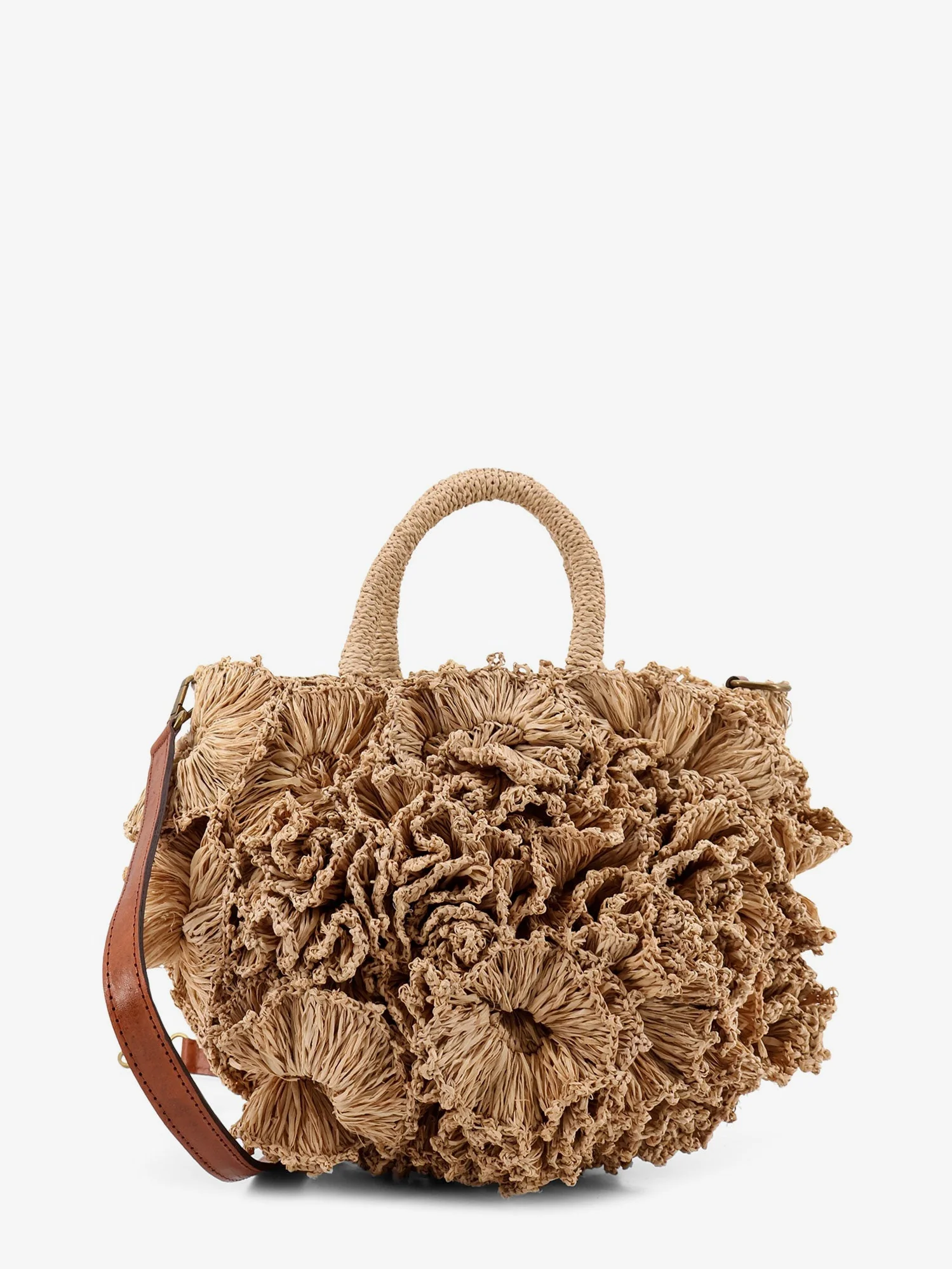 Ibeliv Coral Raffia Crossbody Bag - Image 13