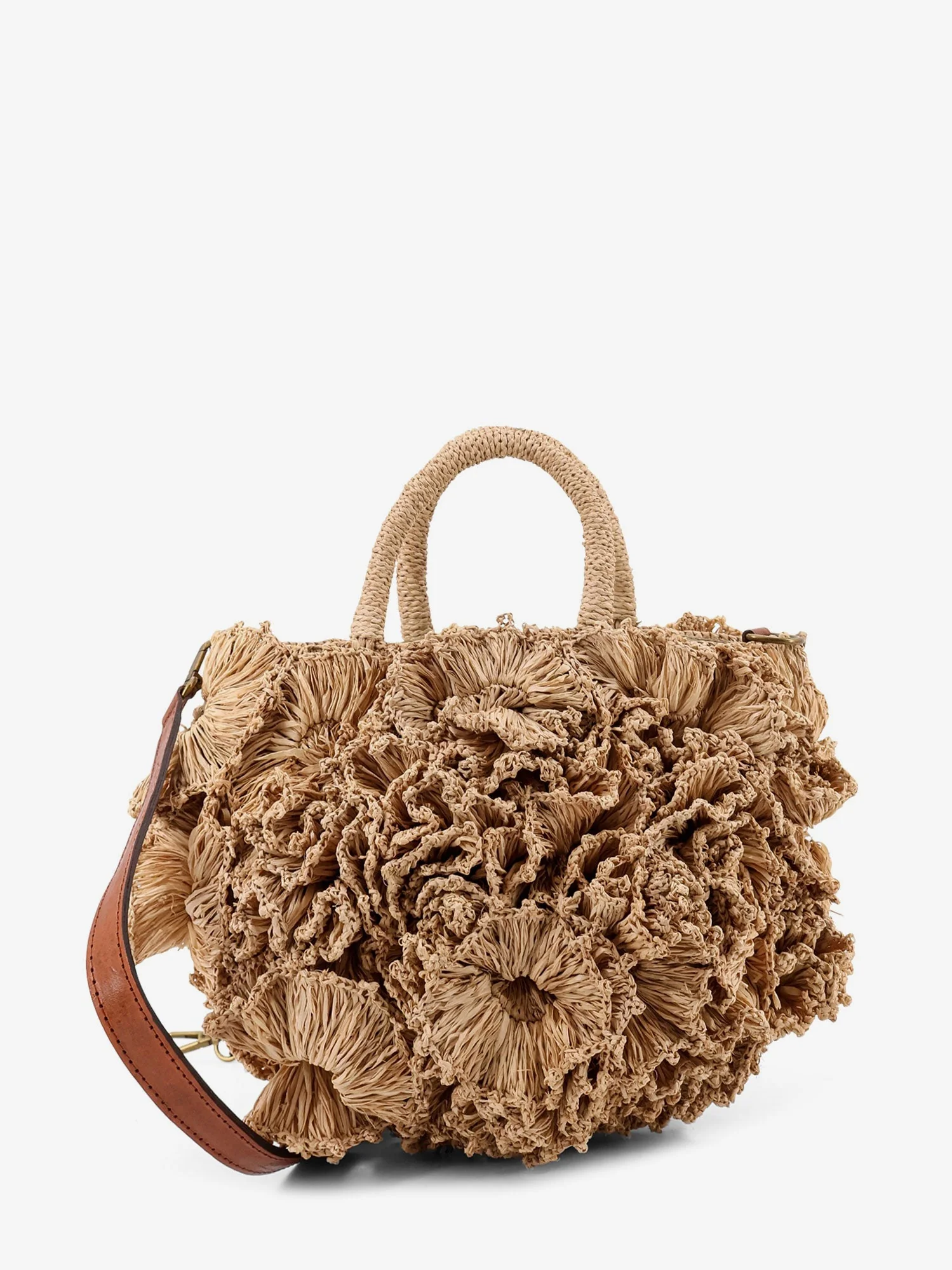 Ibeliv Coral Raffia Crossbody Bag - Image 15
