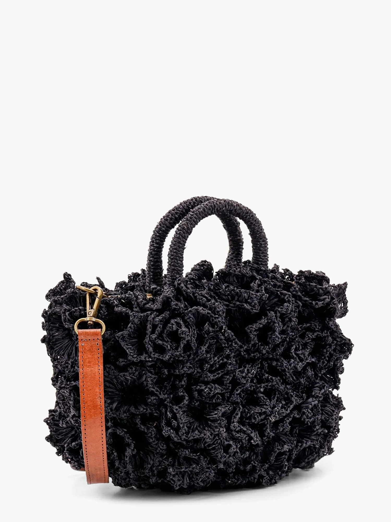Ibeliv Coral Raffia Crossbody Bag - Image 3
