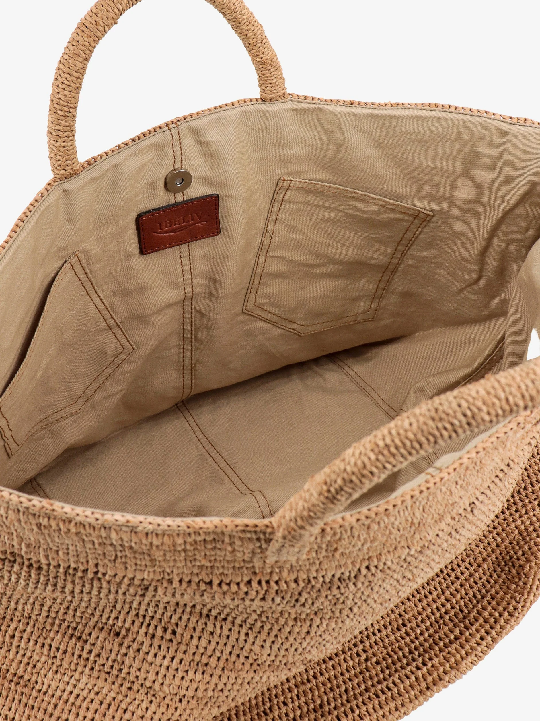 Ibeliv Vanilla Raffia Handbag - Image 4