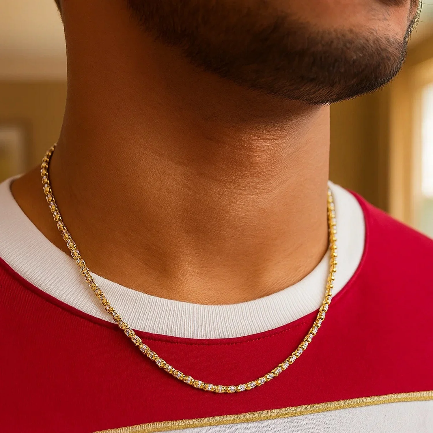 Ice Barrel Chain in 14k Yellow Gold (2.7 mm) - Image 15