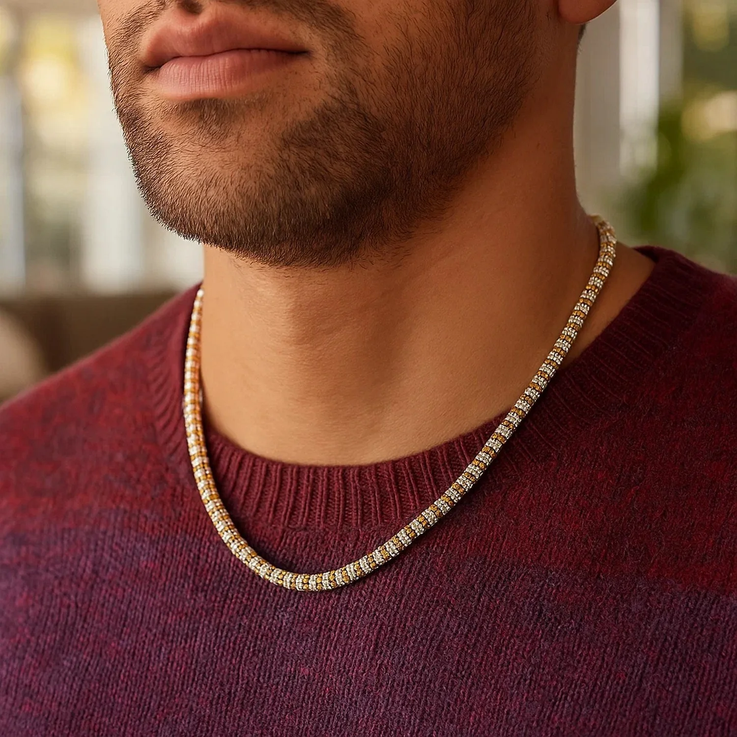 Ice Barrel Chain in 14k Yellow Gold (4.25 mm) - Image 15