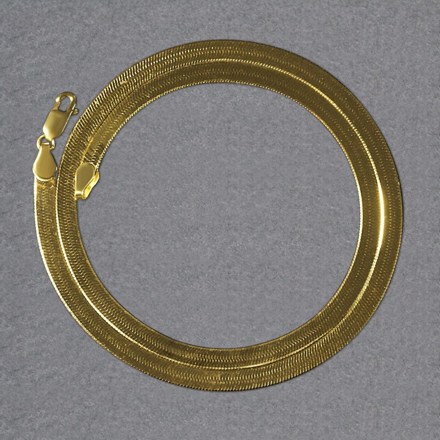 Imperial Herringbone Chain in 10k Yellow Gold (4.6 mm) - Image 4
