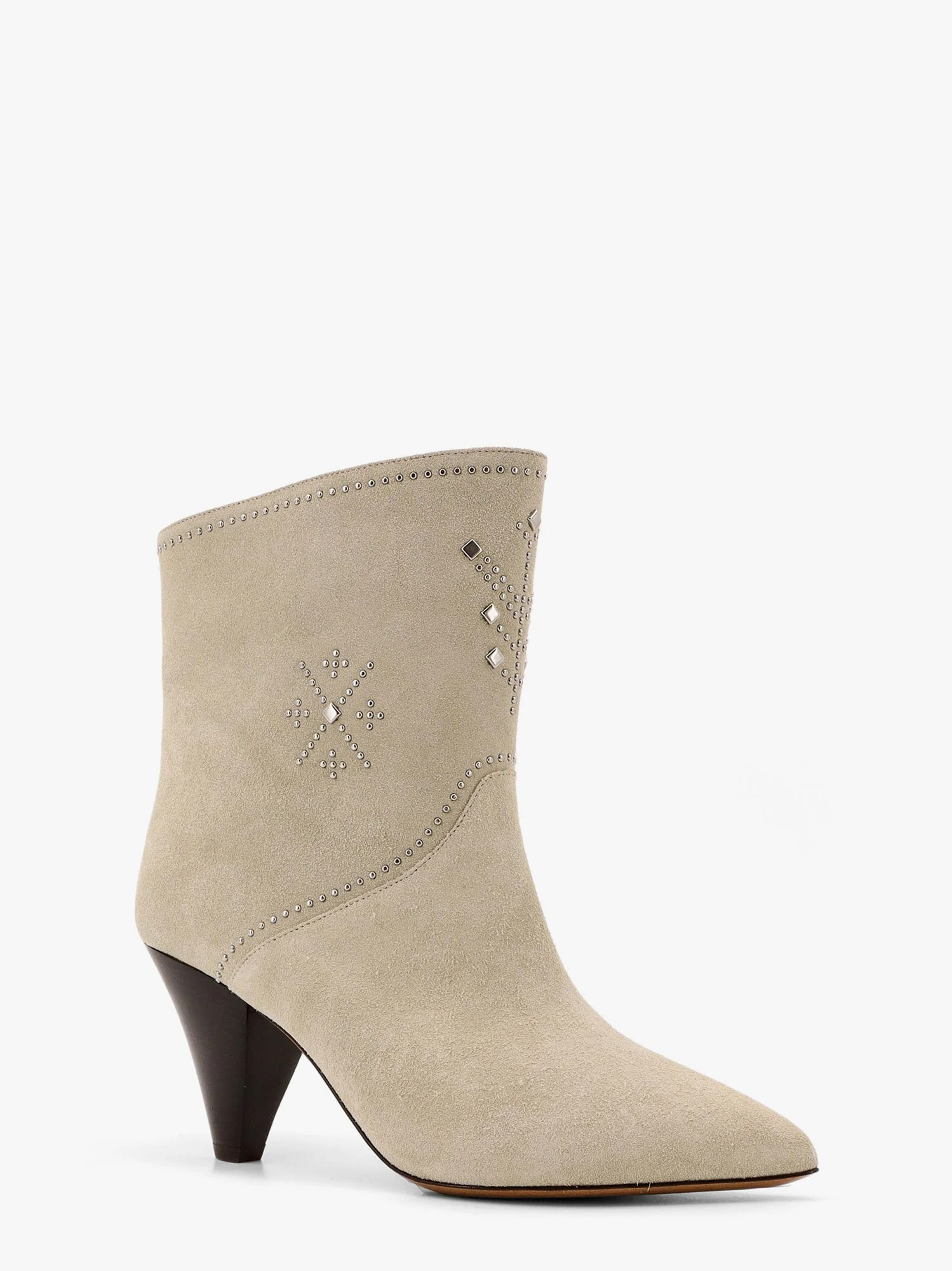Isabel Marant Loline Suede Ankle Boots With Micro Studs - Image 2
