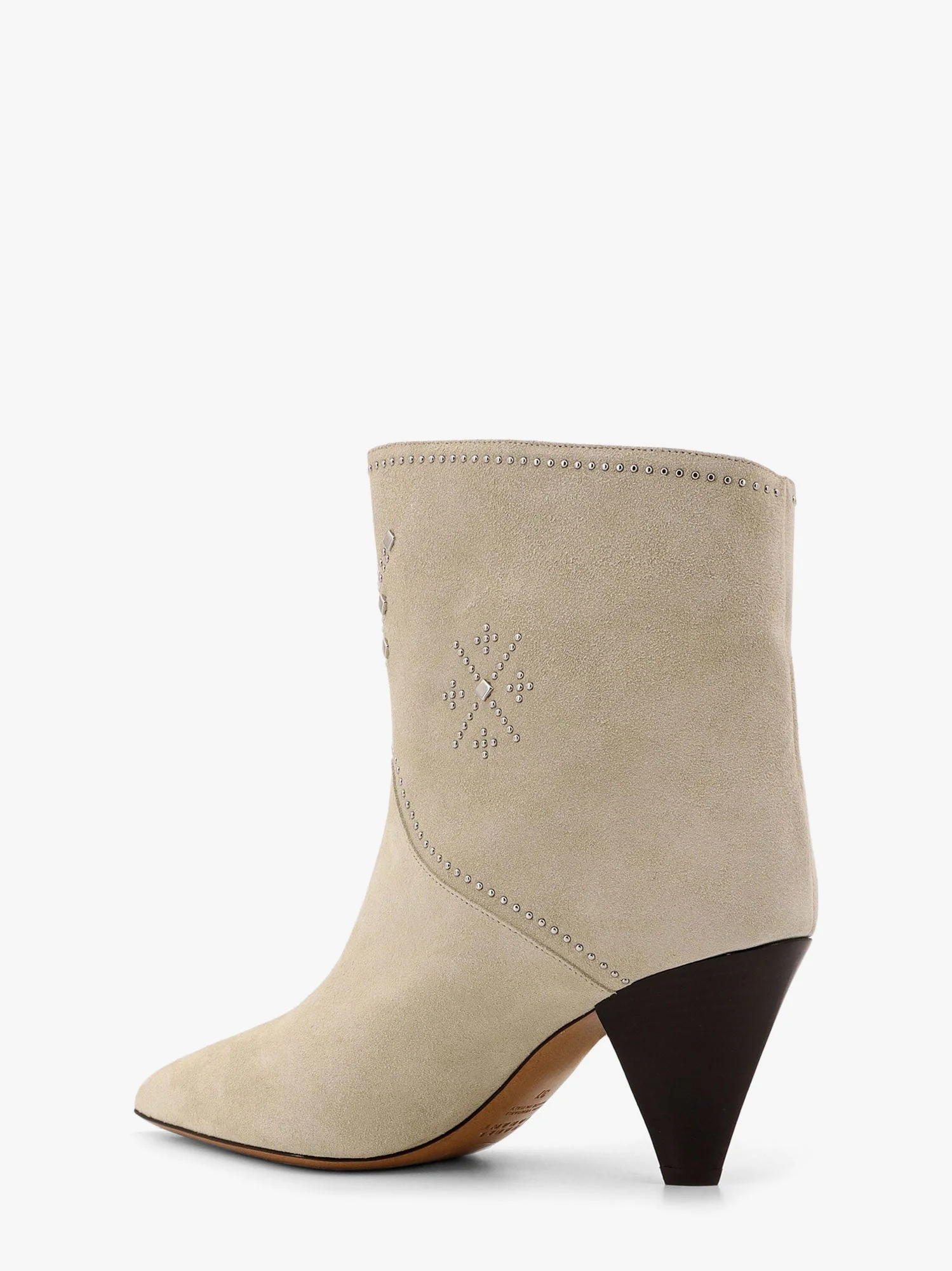 Isabel Marant Loline Suede Ankle Boots With Micro Studs - Image 3