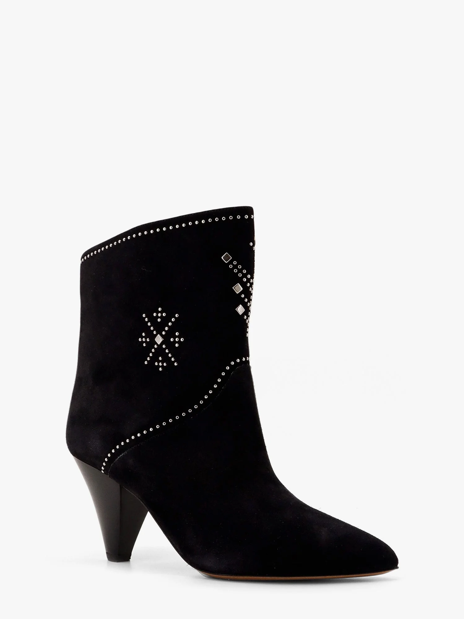 Isabel Marant Loline Suede Ankle Boots With Micro Studs - Image 5