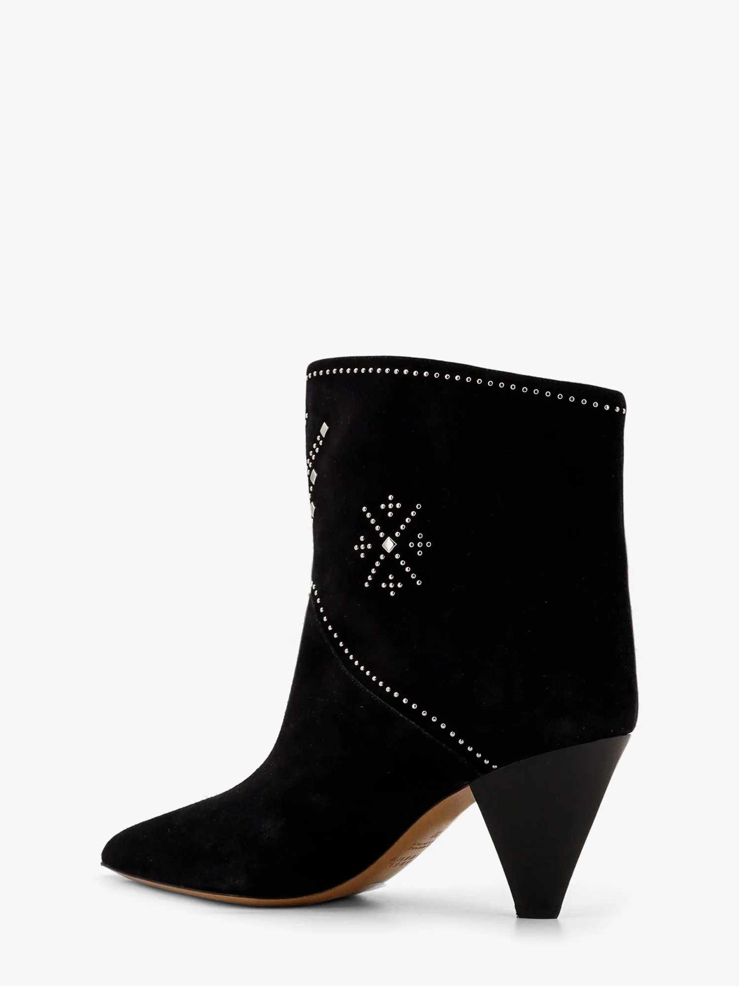 Isabel Marant Loline Suede Ankle Boots With Micro Studs - Image 6
