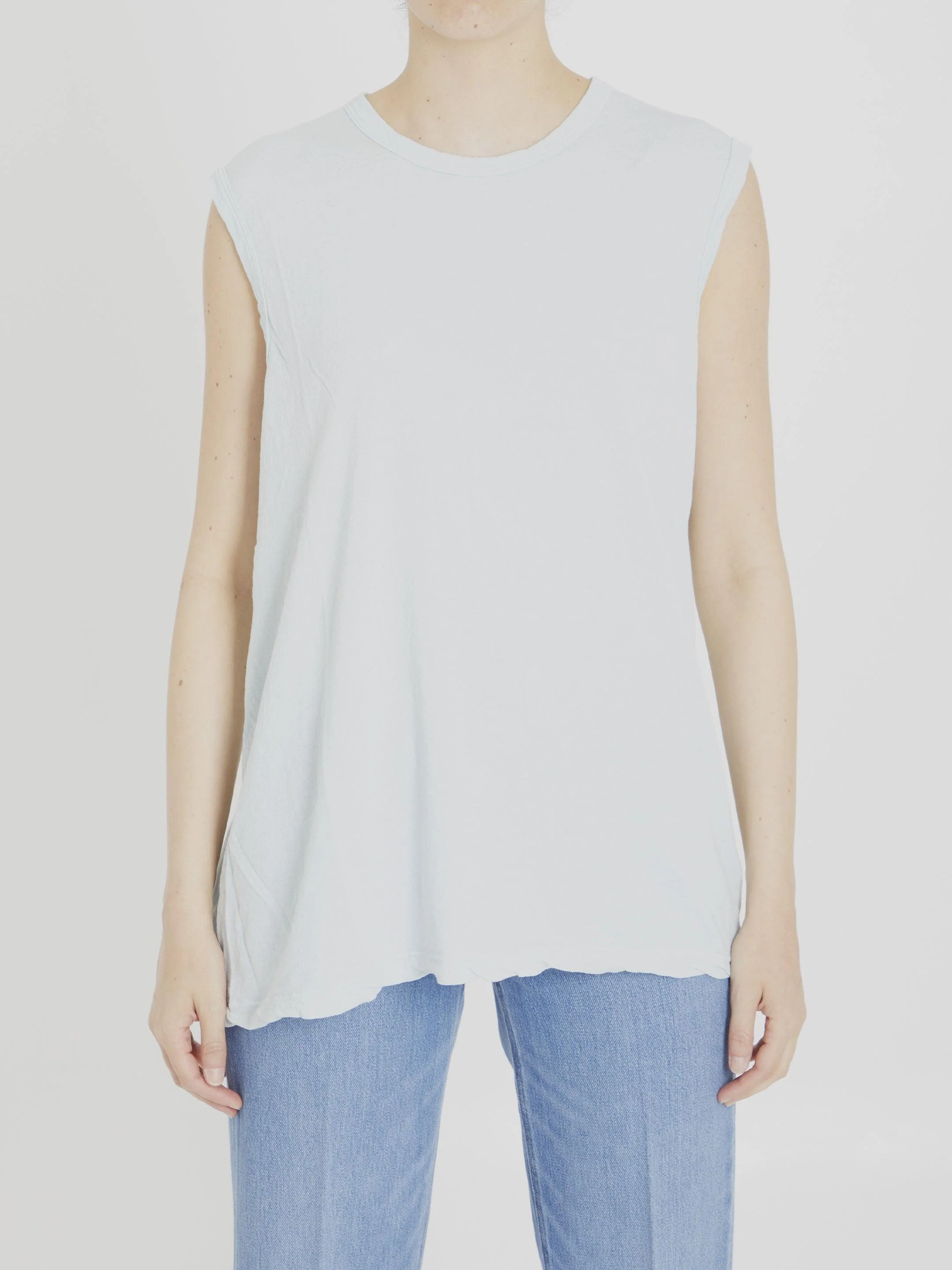 James Perse Cotton Sleeveless T-shirt
