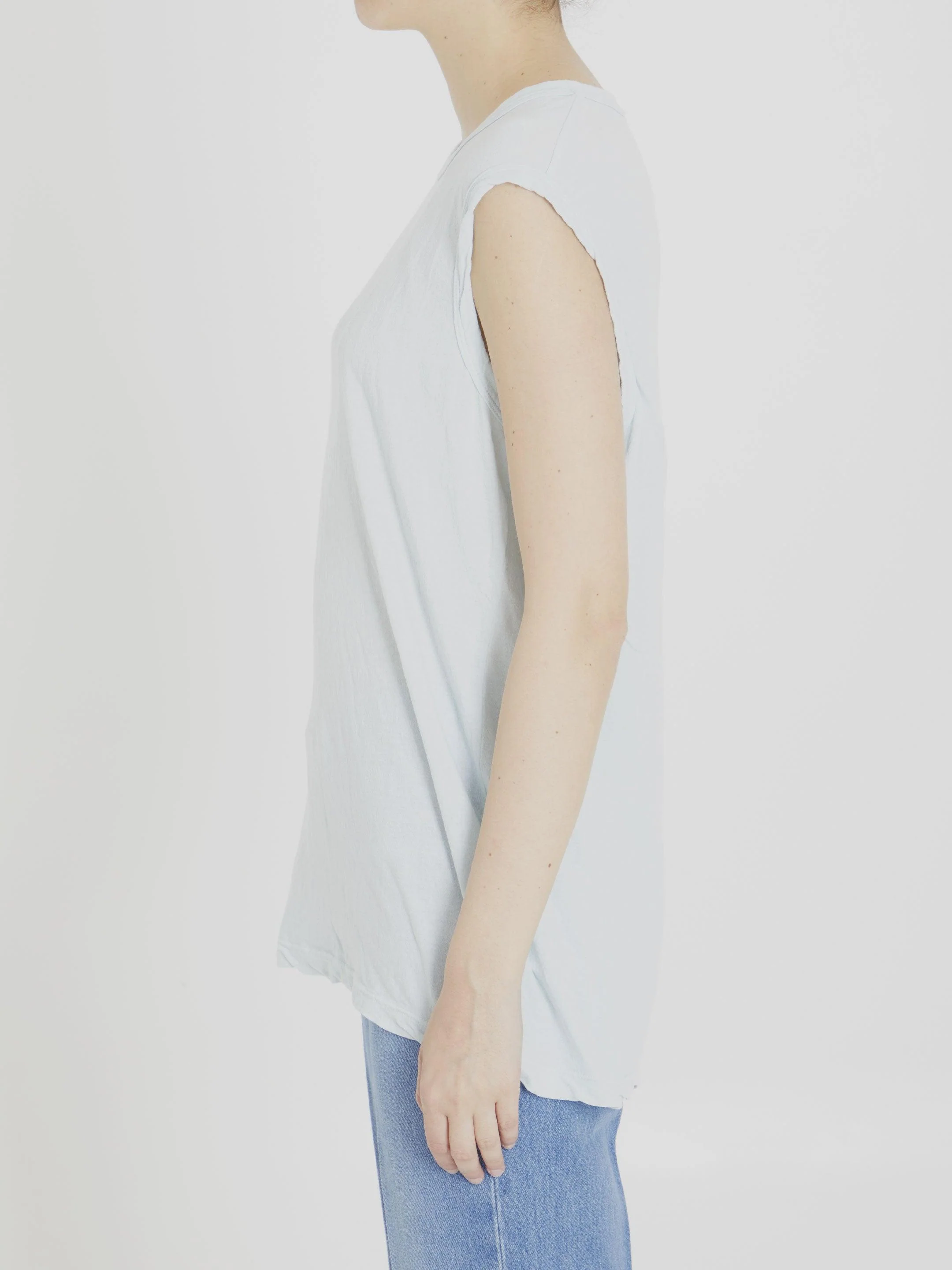 James Perse Cotton Sleeveless T-shirt - Image 3