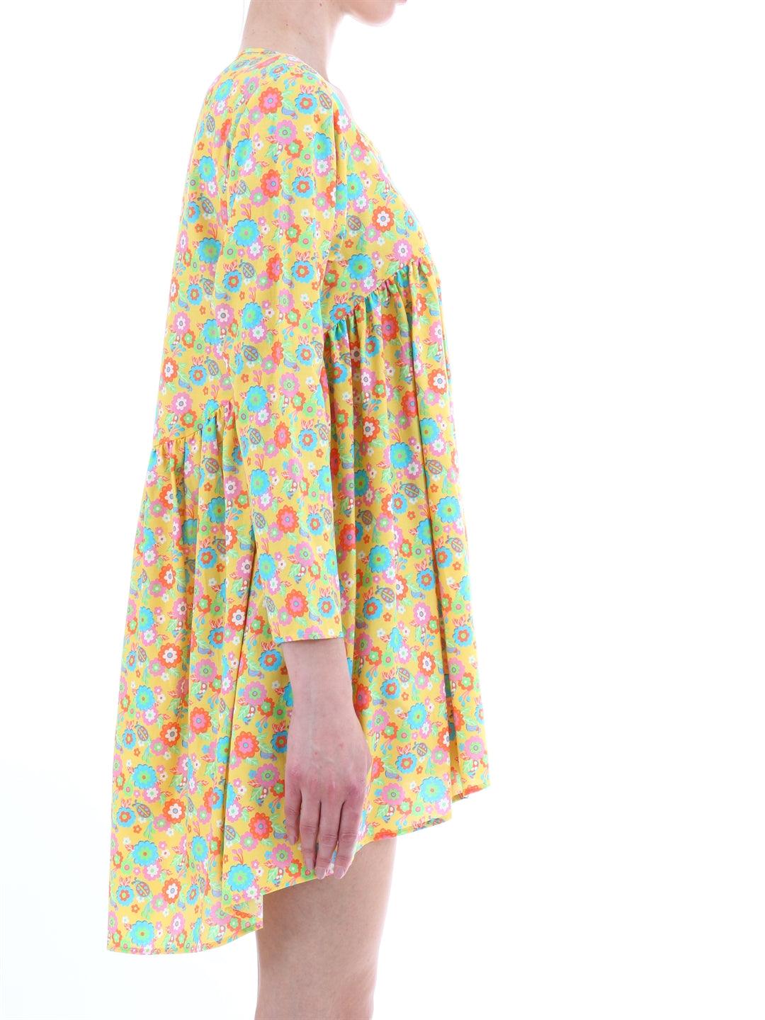 Jeremy Scott Yellow Floral Dress - Image 3