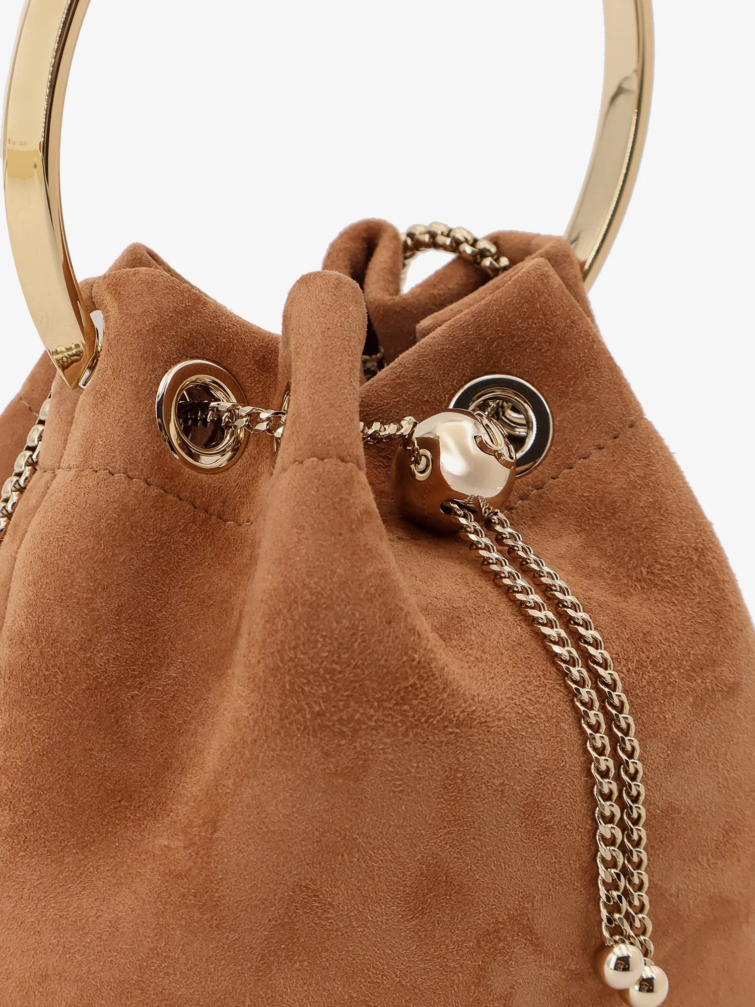 Jimmy Choo Bonbon Mirrored Fabric Bucket Bag - Image 15