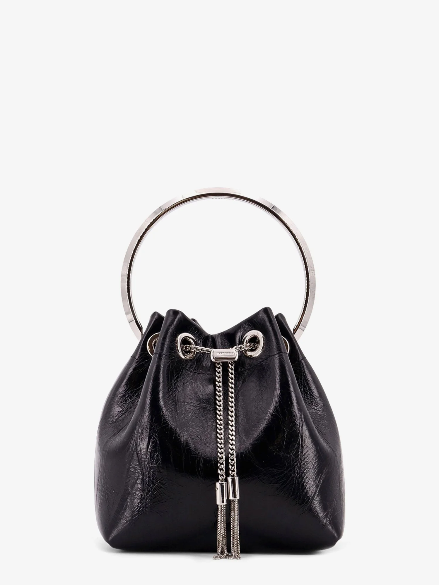 Jimmy Choo Bonbon Mirrored Fabric Bucket Bag - Image 21