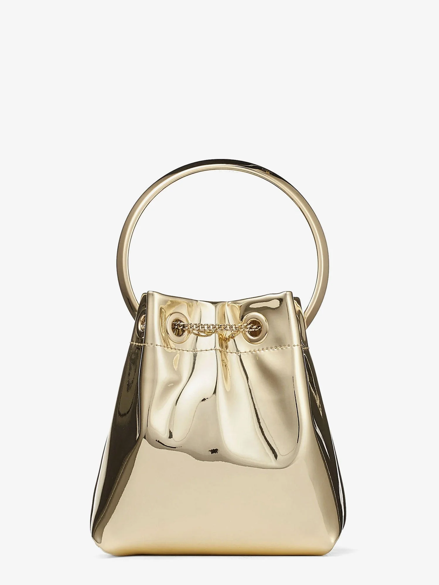 Jimmy Choo Bonbon Mirrored Fabric Bucket Bag - Image 32