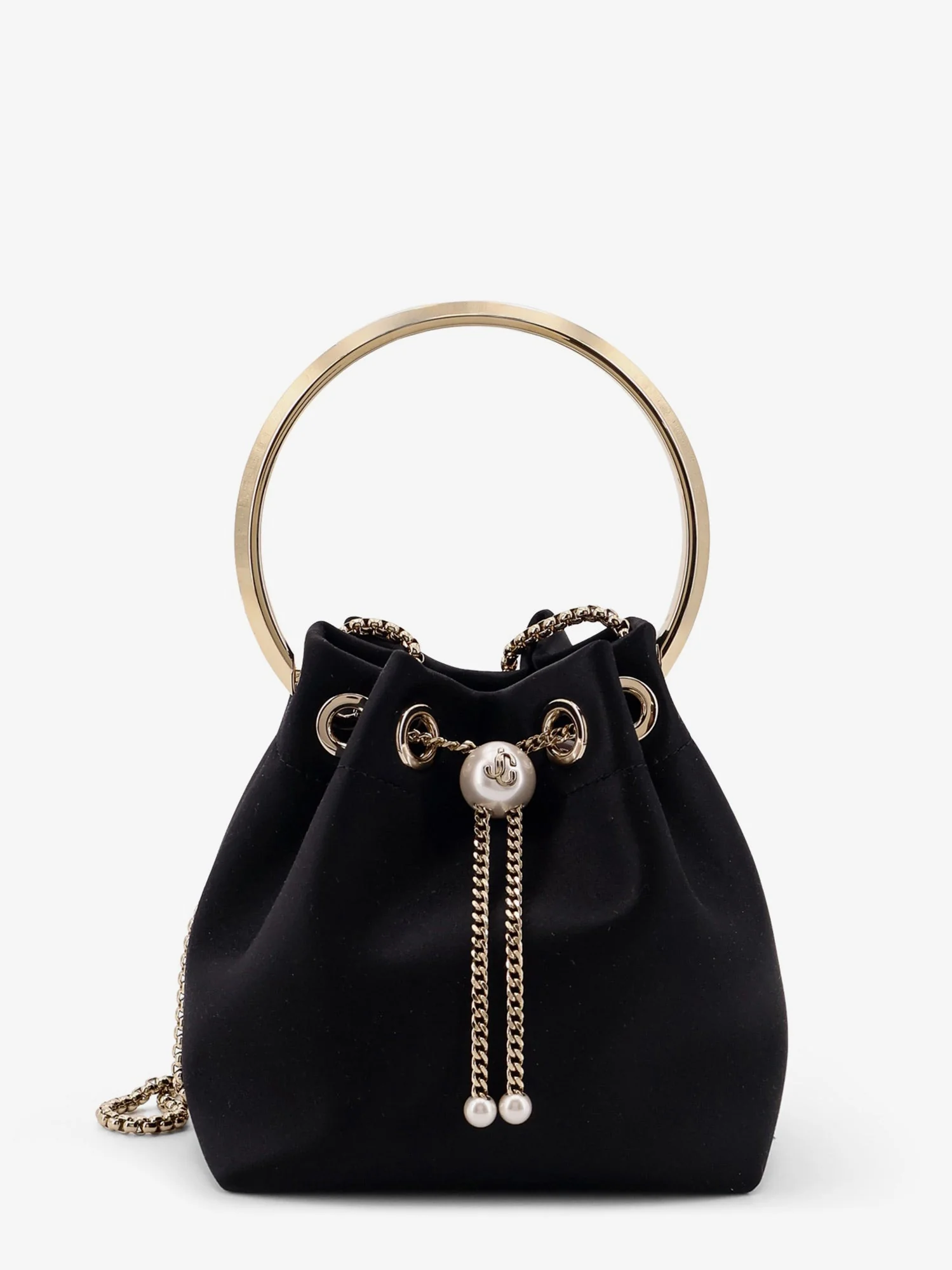 Jimmy Choo Bonbon Mirrored Fabric Bucket Bag - Image 6