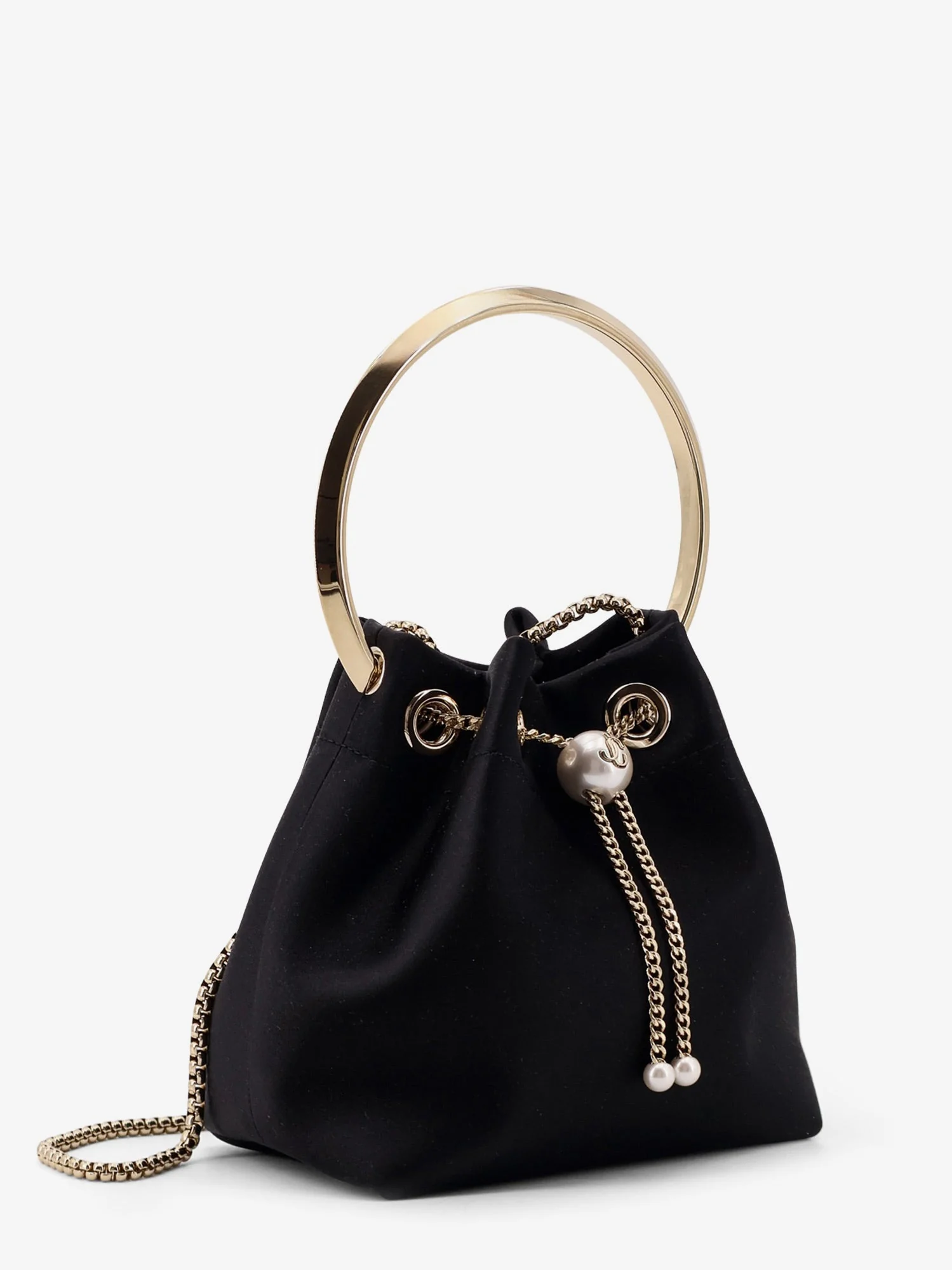 Jimmy Choo Bonbon Mirrored Fabric Bucket Bag - Image 8