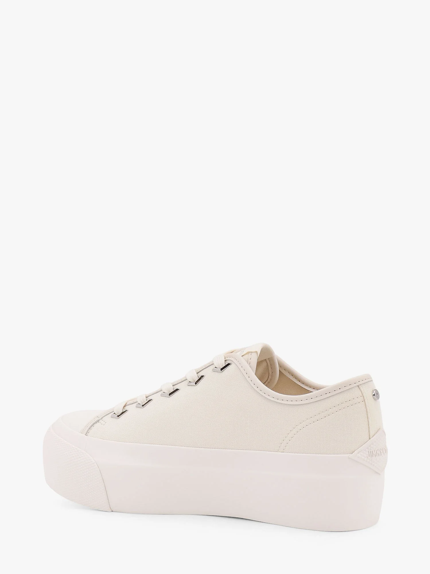 Jimmy Choo Palma Maxi Low-Top Canvas Sneakers With Plateau - Image 3