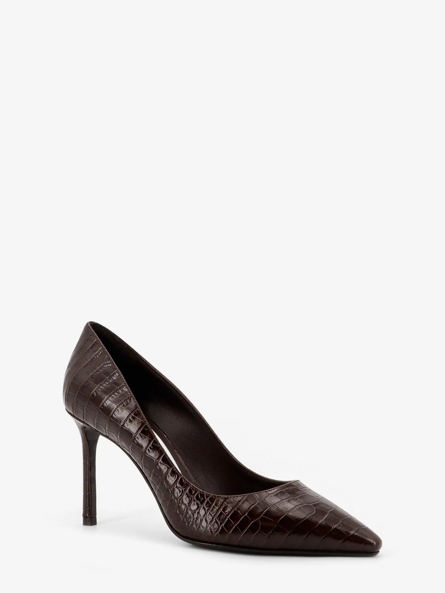 Jimmy Choo Romy 85 Leather Pumps With Croco Effect - Image 6