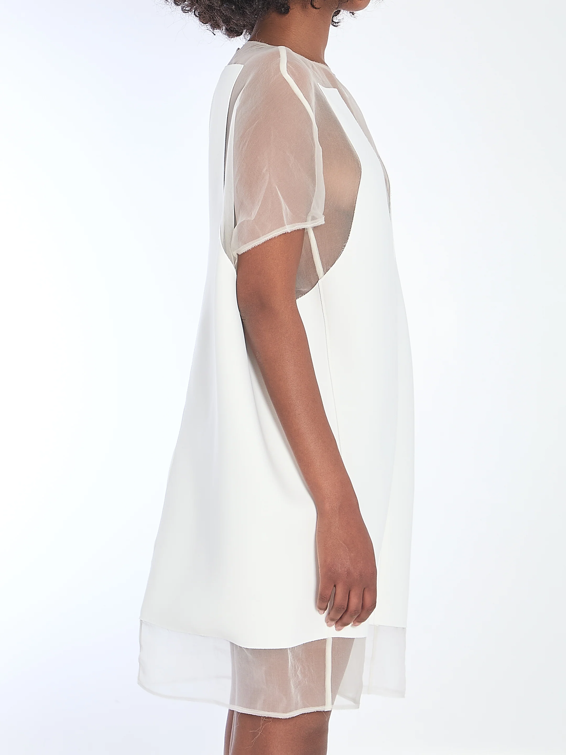 Khaite White Winona Dress In White - Image 3
