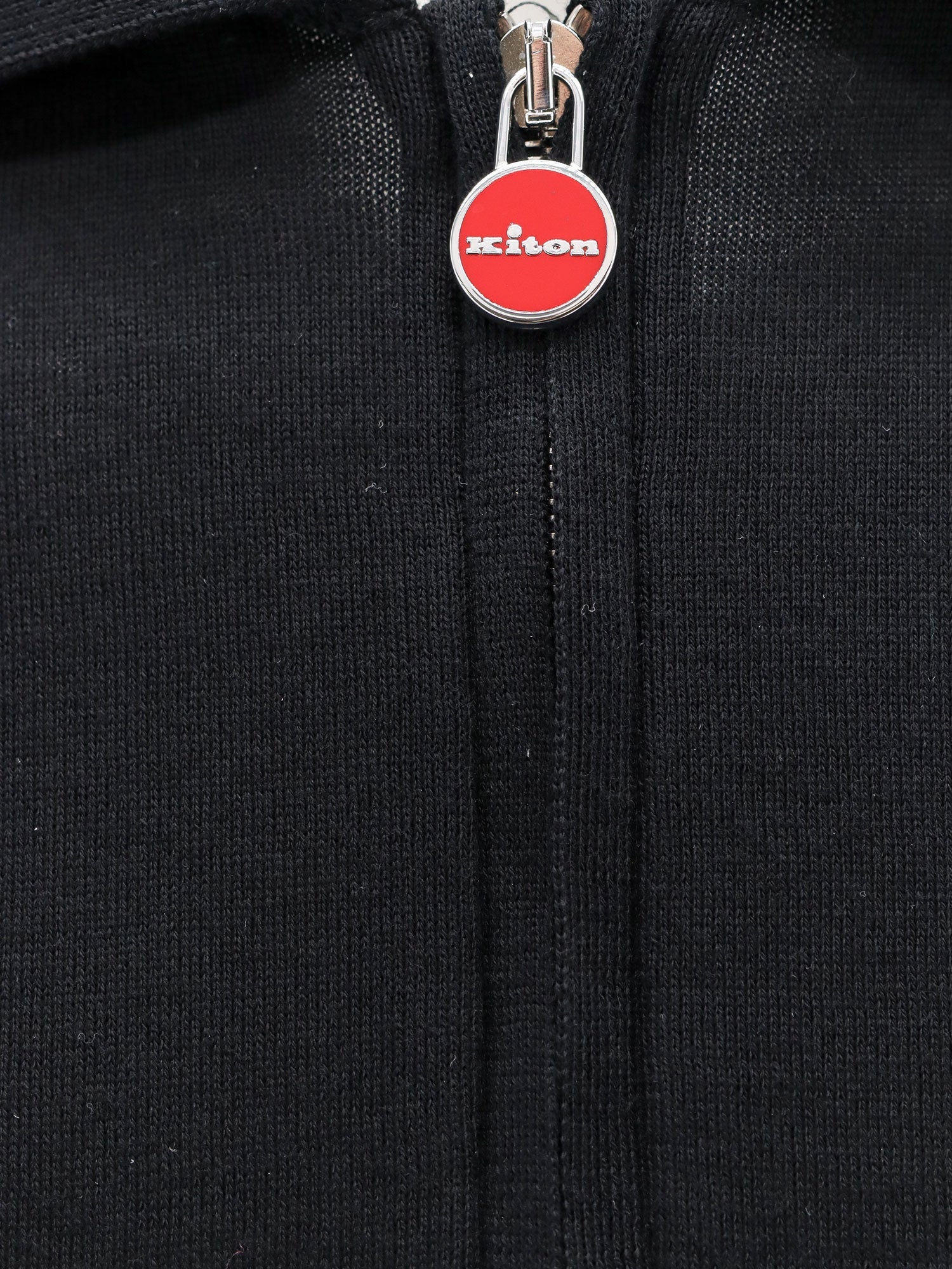 Kiton Ciro Paone Classic Zip Cotton Polo - Image 6