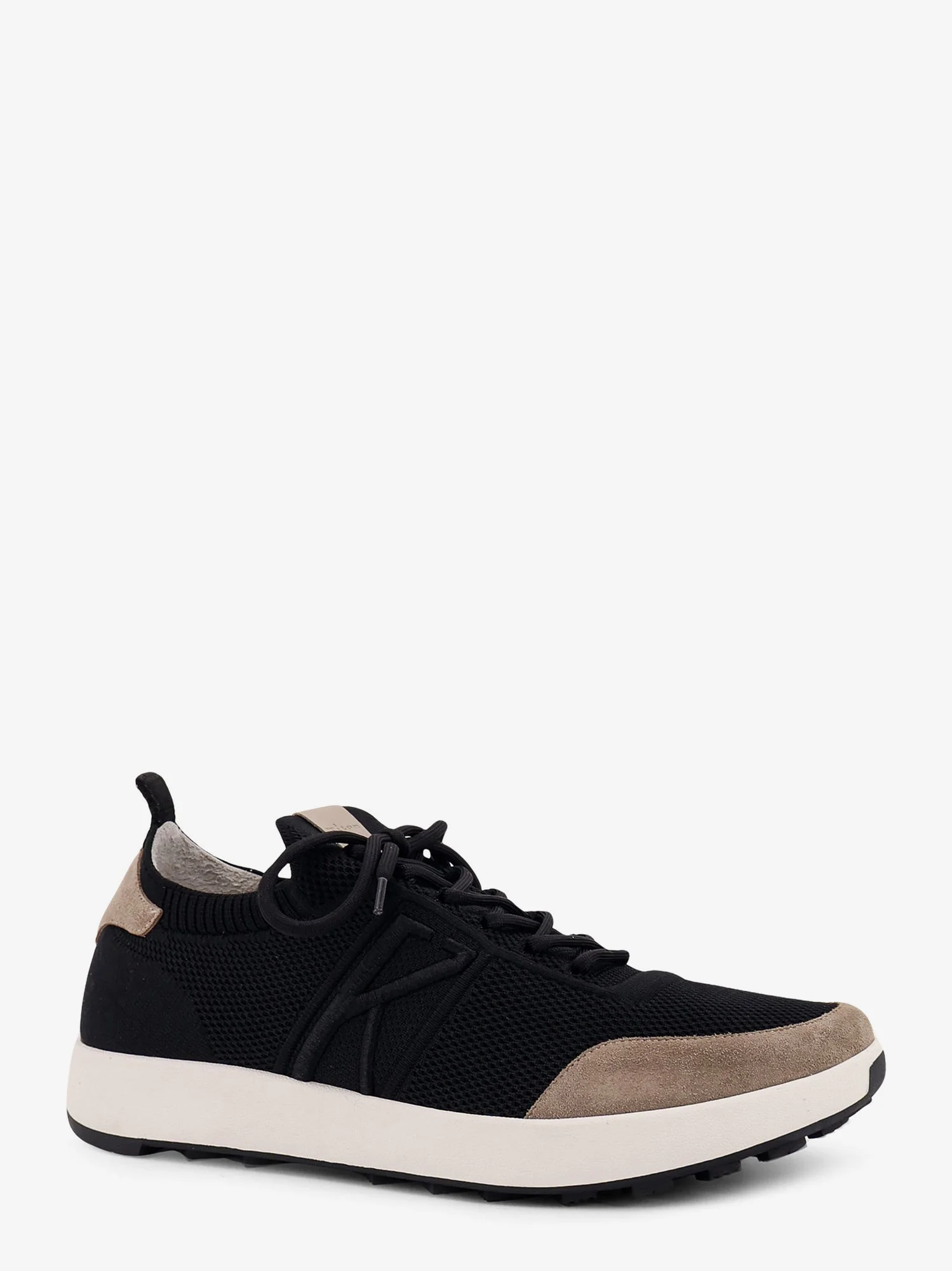 Kiton Ciro Paone Low-Top Mesh Sneakers With Suede Profiles - Image 2