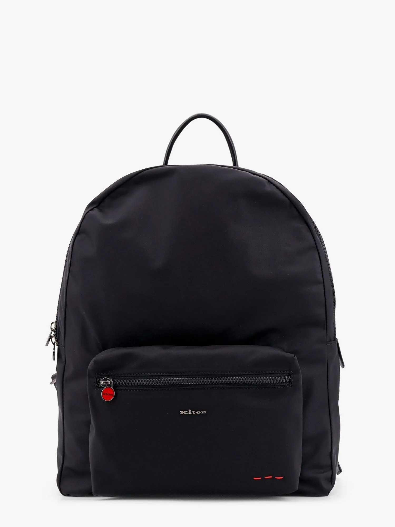 Kiton Ciro Paone Nylon Backpack With Metal Lettering Logo - Image 6