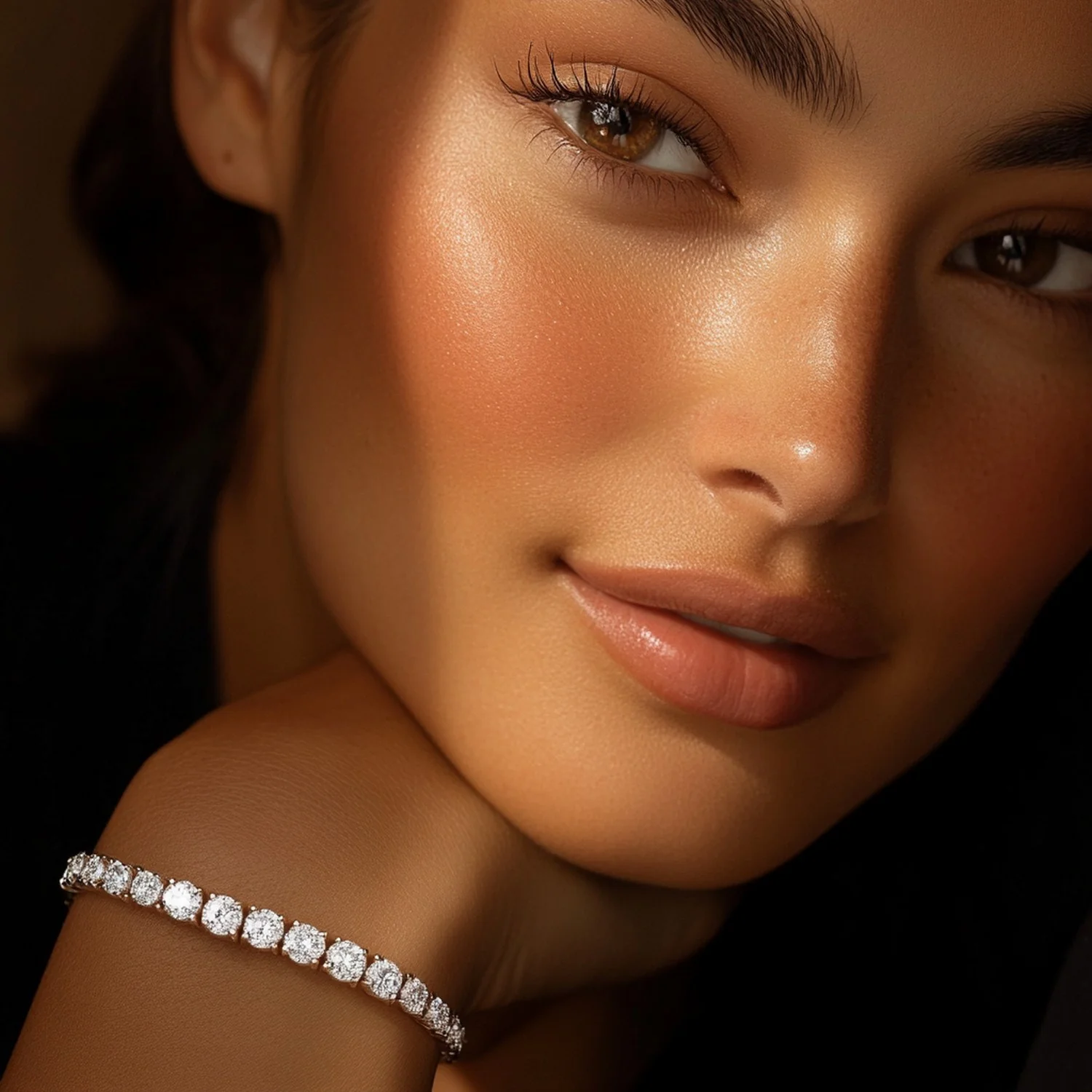 Lab Grown Round Diamond Tennis Bracelet in 14k White Gold (10 cctw F/G VS2/SI1) - Image 4