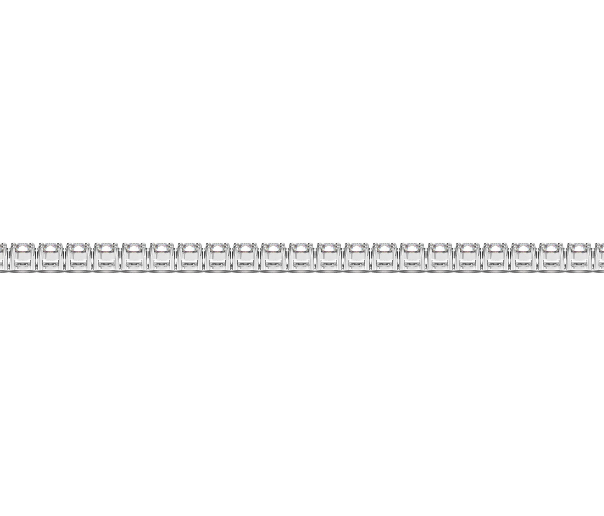 Lab Grown Round Diamond Tennis Bracelet in 14k White Gold (3 cctw F/G VS2/SI1) - Image 3
