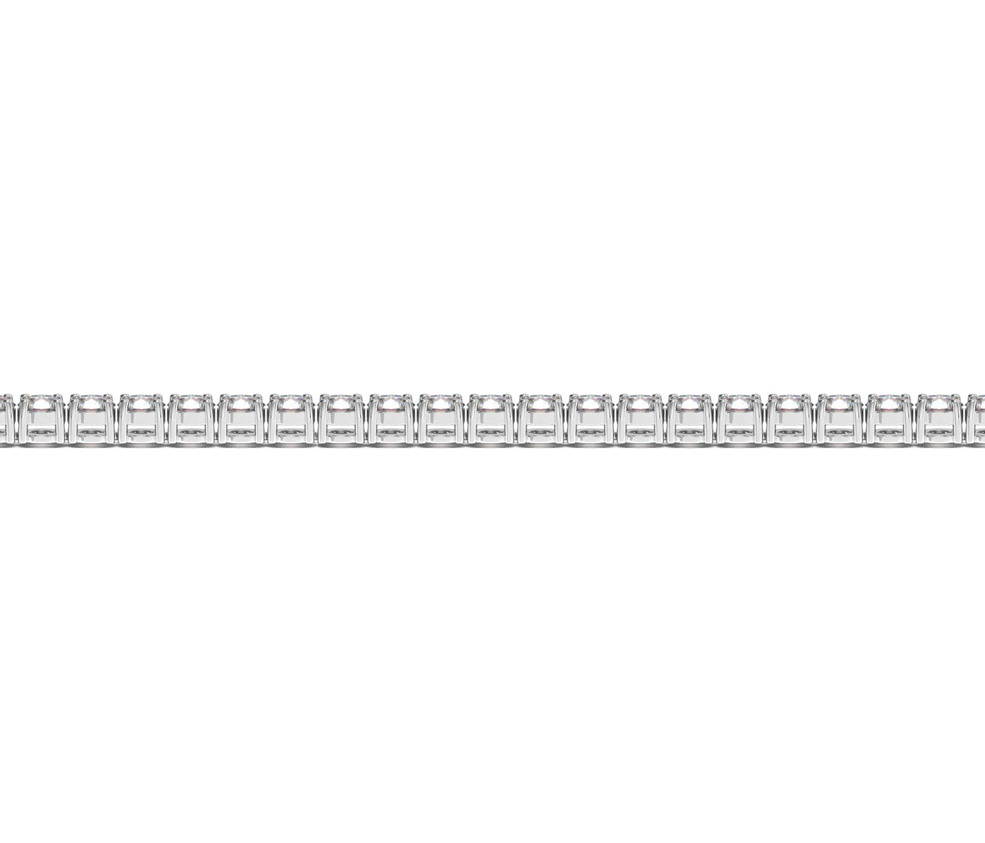 Lab Grown Round Diamond Tennis Bracelet in 14k White Gold (4 cctw F/G VS2/SI1) - Image 3