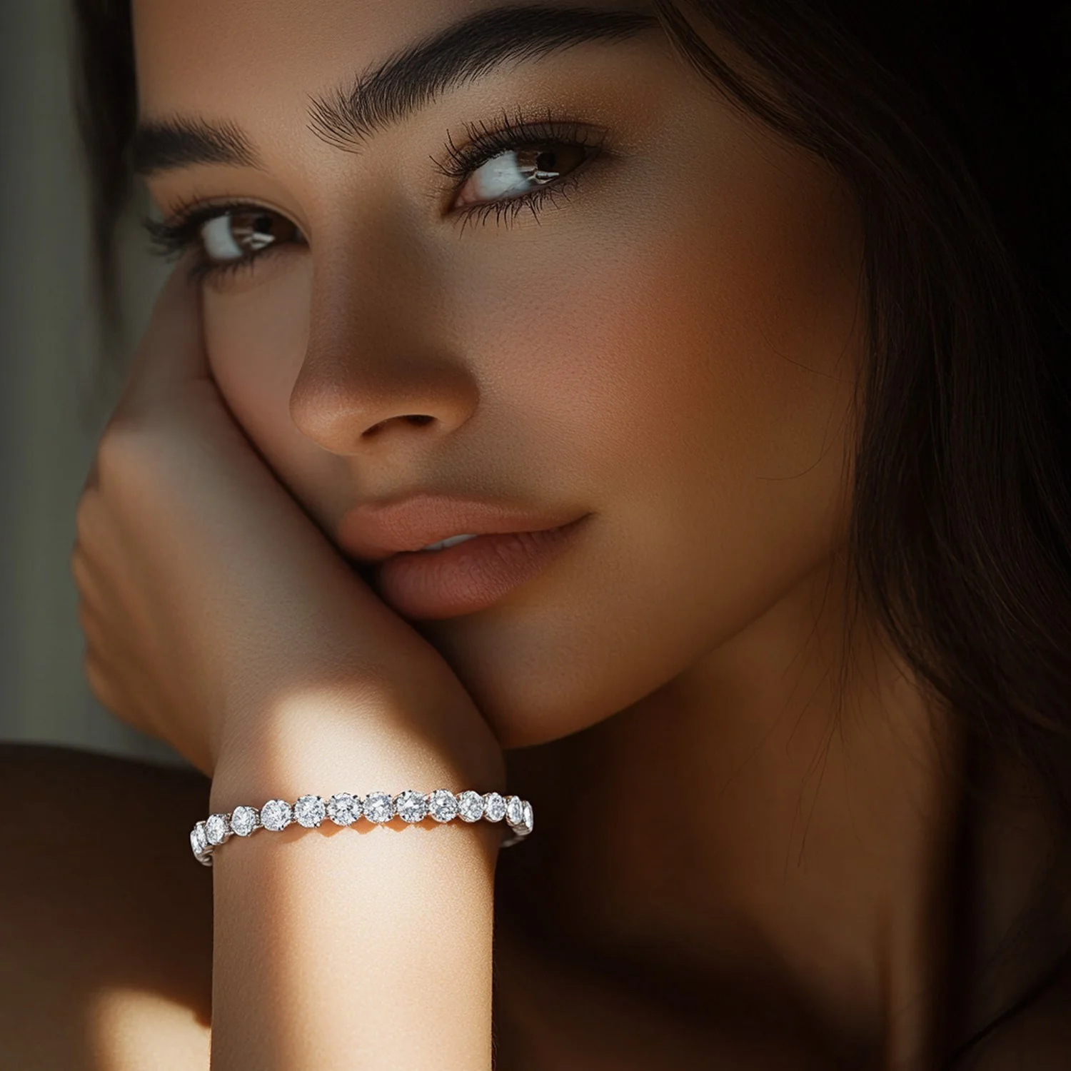 Lab Grown Round Diamond Tennis Bracelet in 14k White Gold (8 cctw F/G VS2/SI1) - Image 4