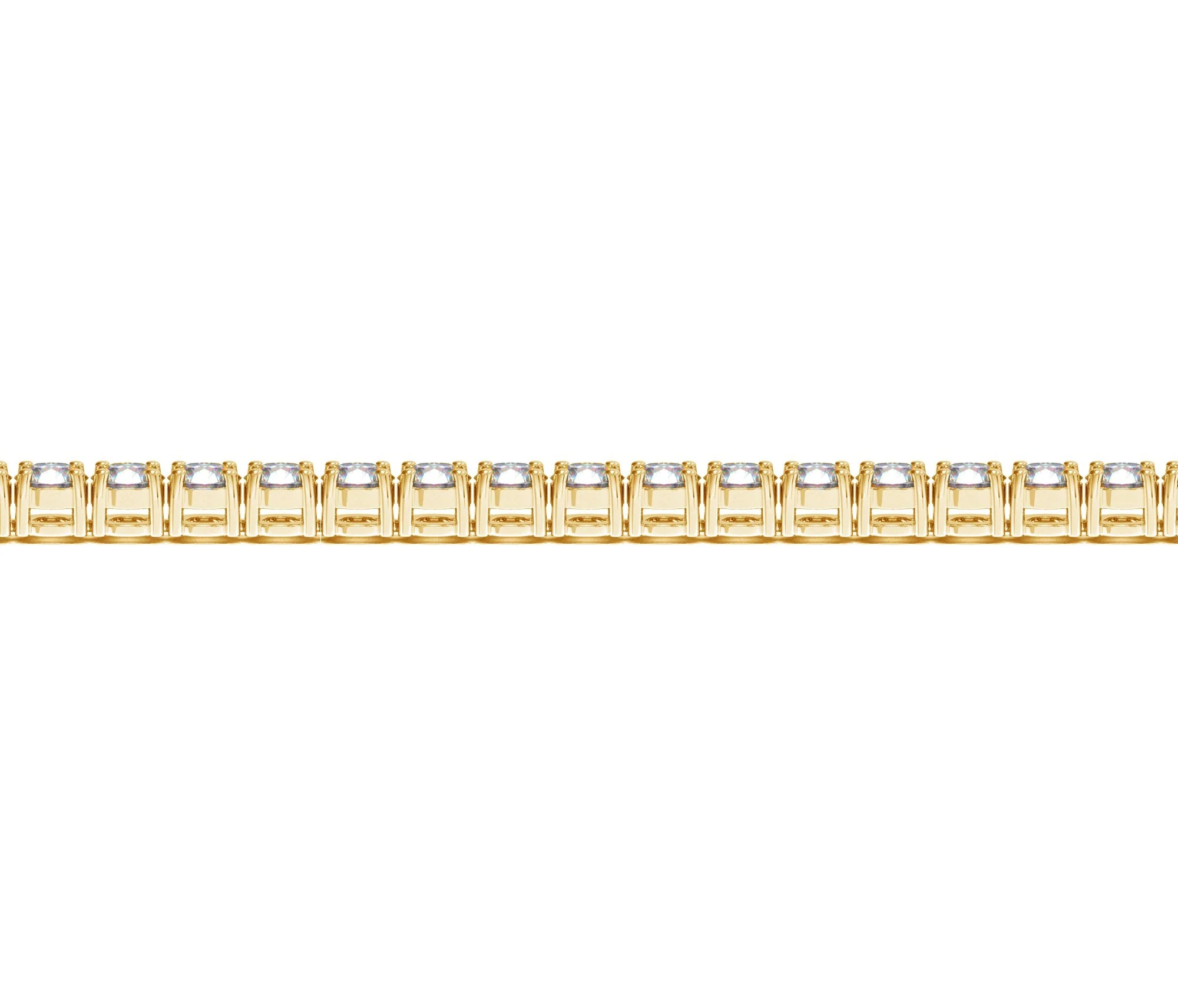 Lab Grown Round Diamond Tennis Bracelet in 14k Yellow Gold (10 cctw F/G VS2/SI1) - Image 3