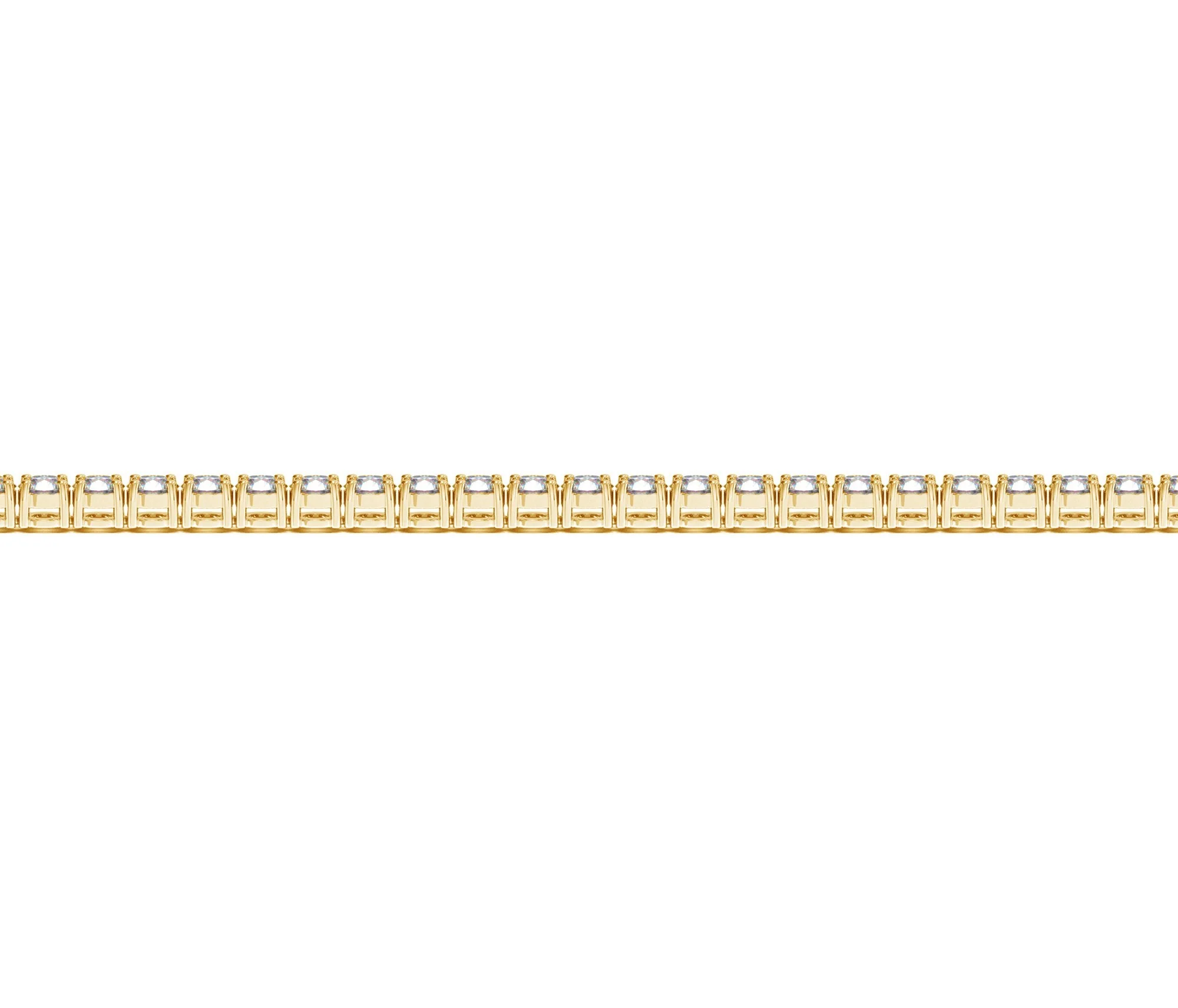Lab Grown Round Diamond Tennis Bracelet in 14k Yellow Gold (3 cctw F/G VS2/SI1) - Image 3