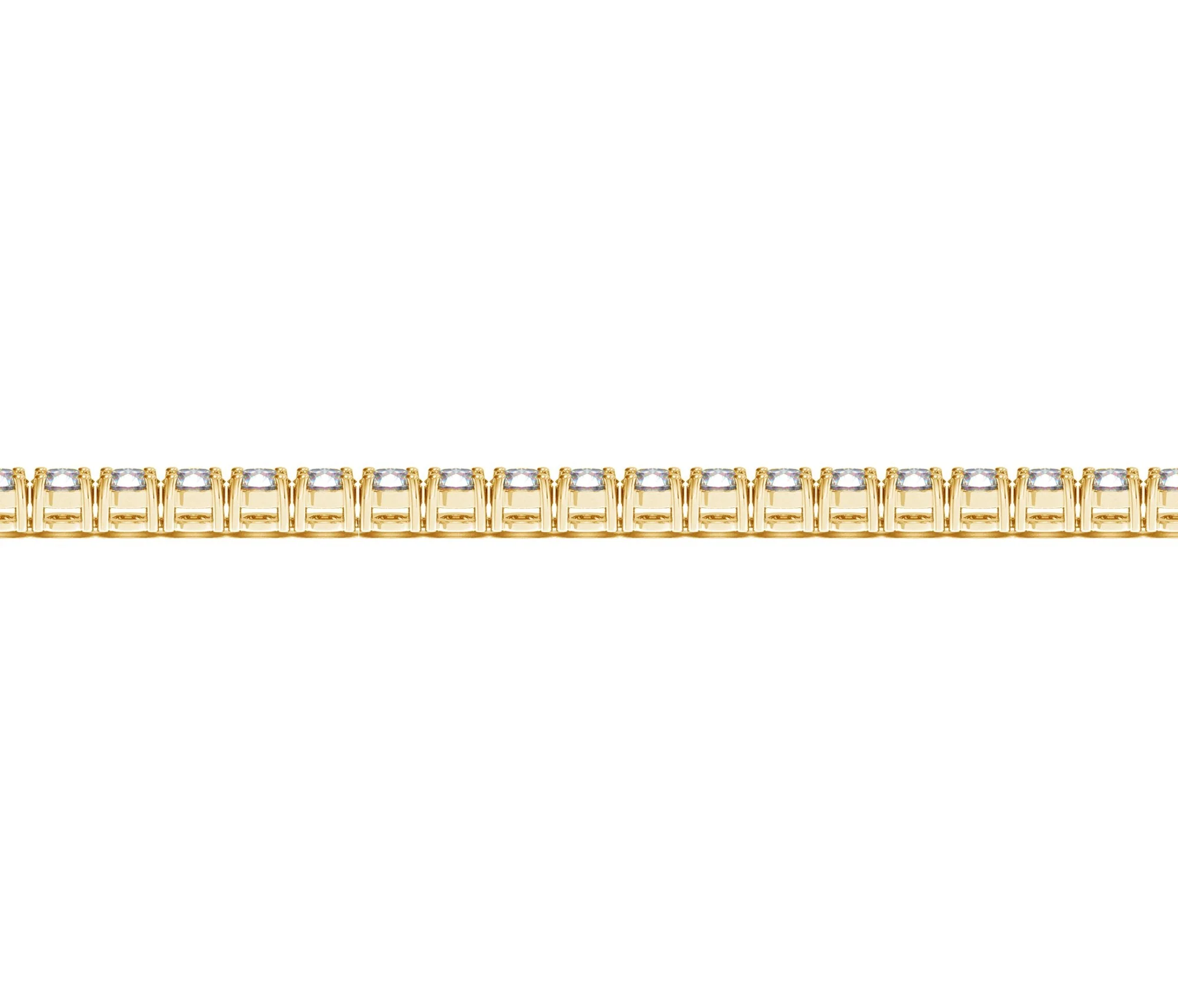 Lab Grown Round Diamond Tennis Bracelet in 14k Yellow Gold (5 cctw F/G VS2/SI1) - Image 3