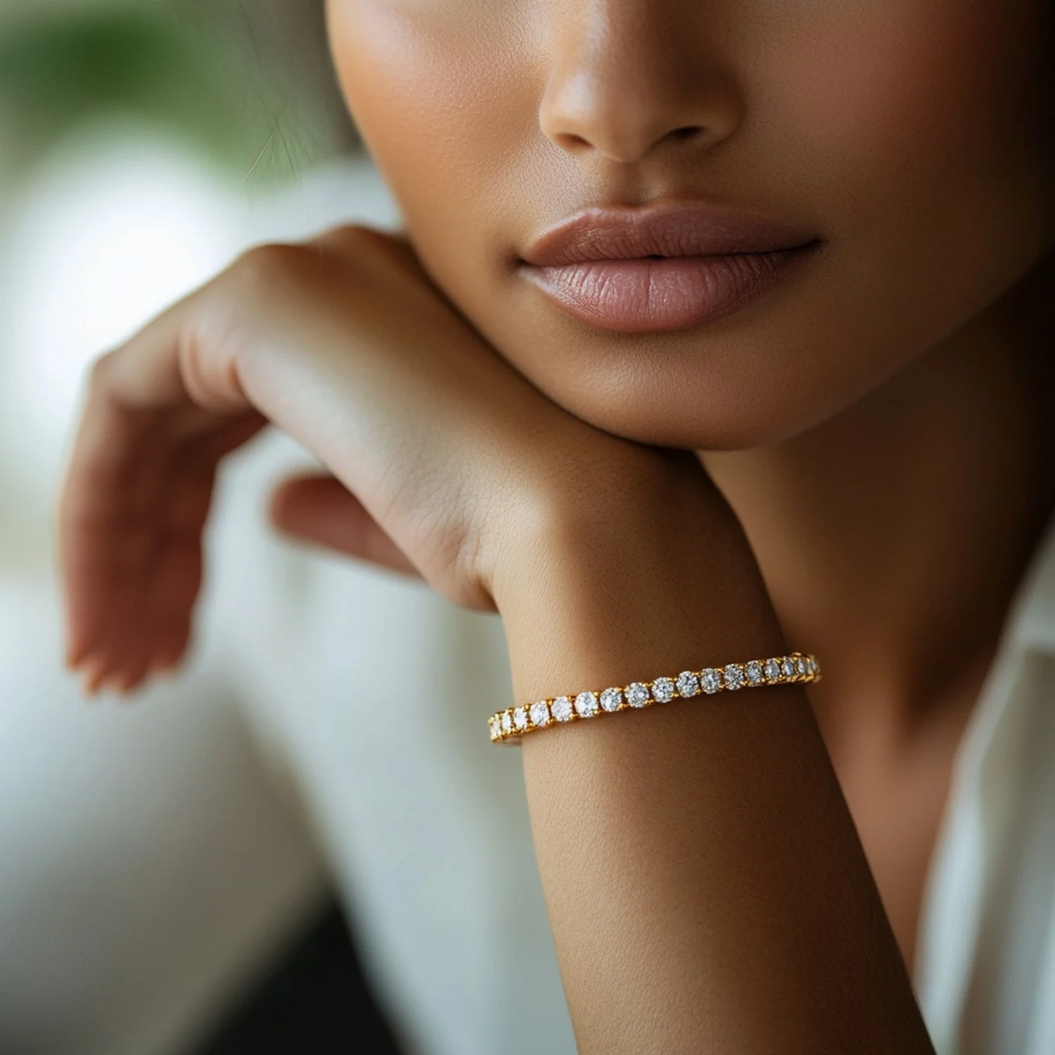 Lab Grown Round Diamond Tennis Bracelet in 14k Yellow Gold (6 cctw F/G VS2/SI1) - Image 4