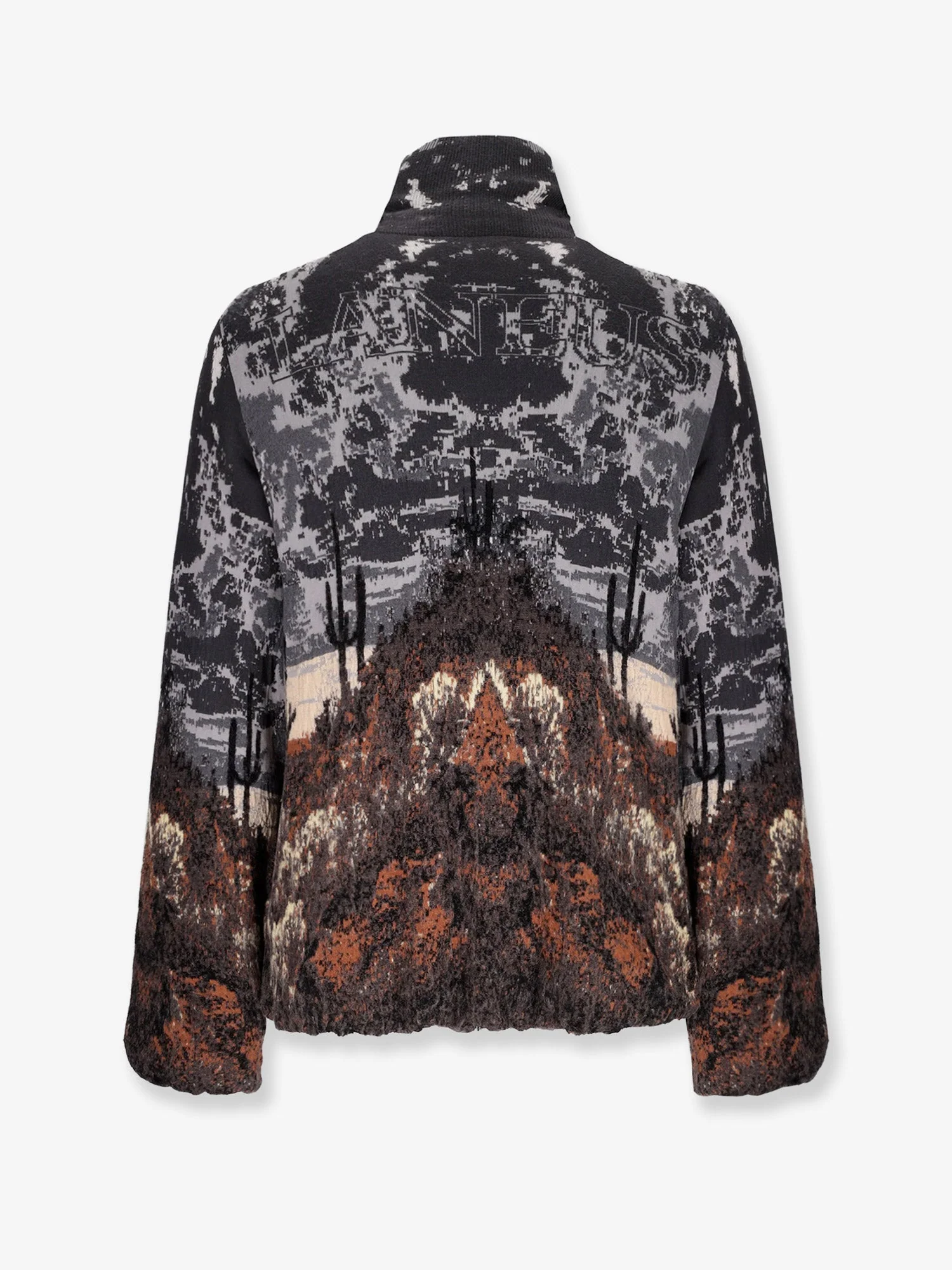 Laneus Knitted Cotton And Wool Jacket - Image 2